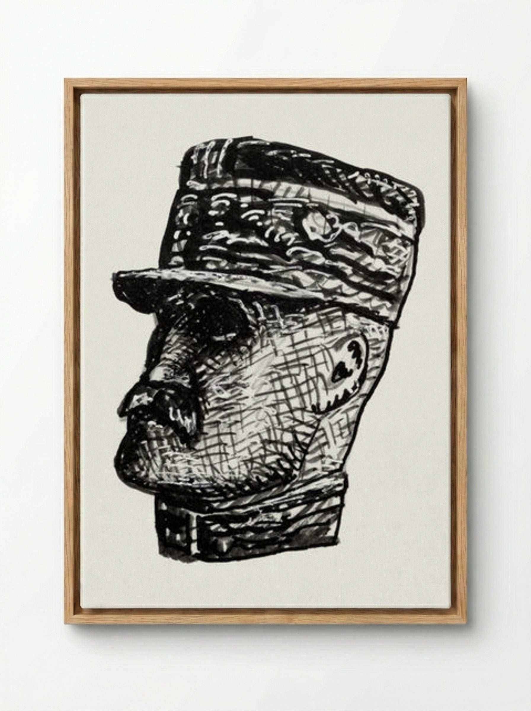 Portrait of Ferdinand Foch - Leo Gestel - Framed Canvas Wood