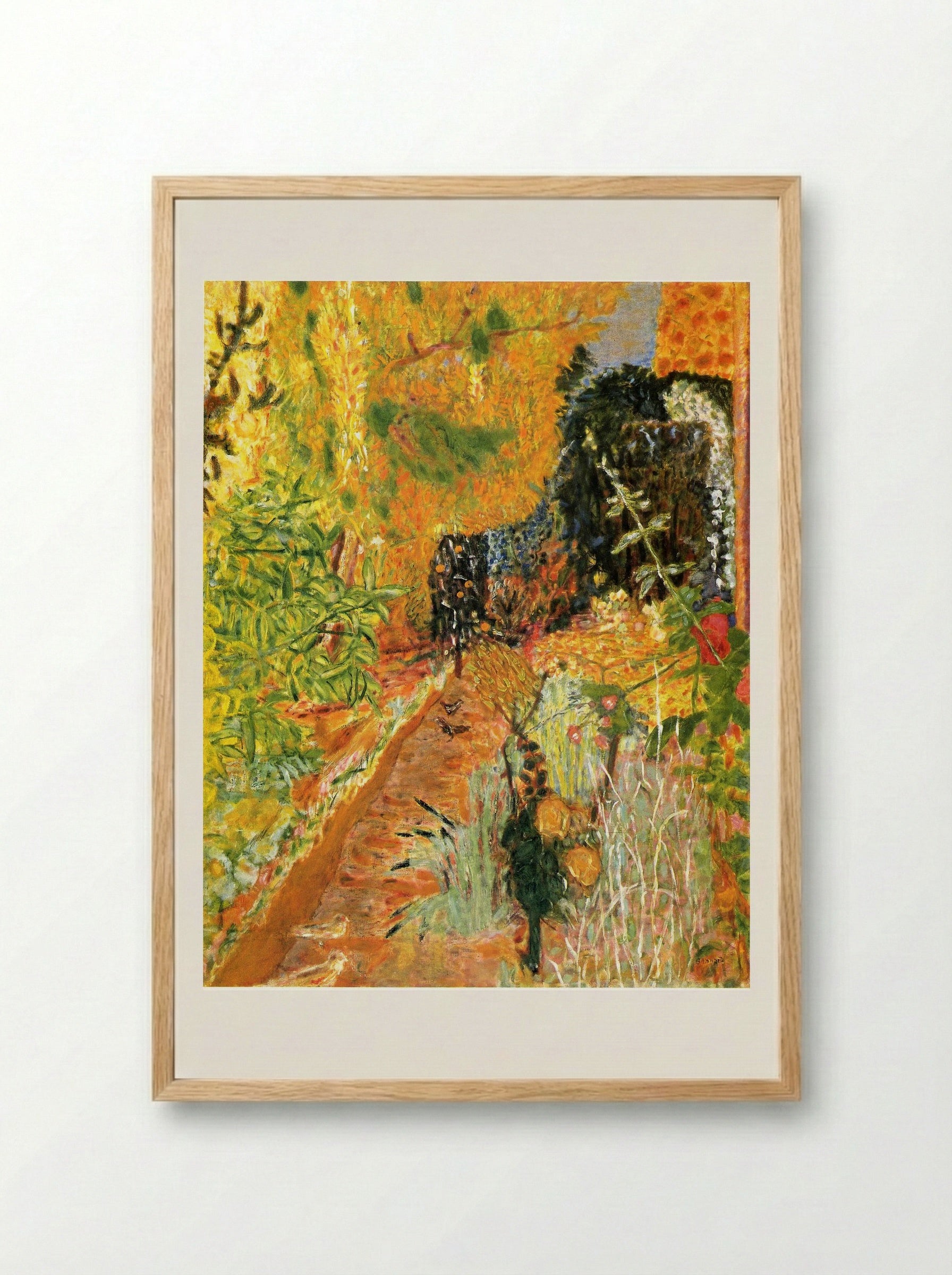 The Garden - Pierre Bonnard - Framed Print Wood