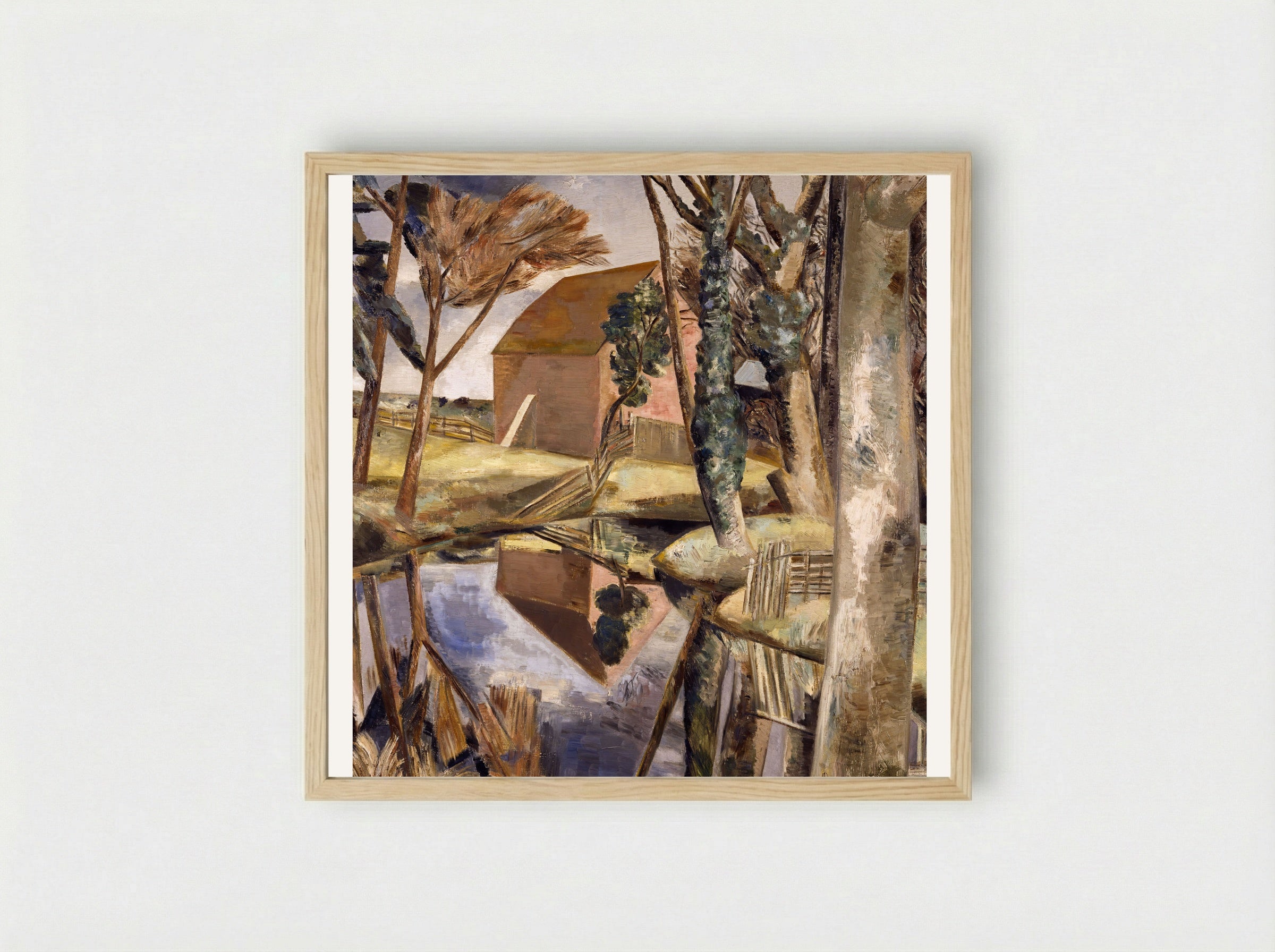 Oxenbridge Pond - Paul Nash - Framed Print Wood