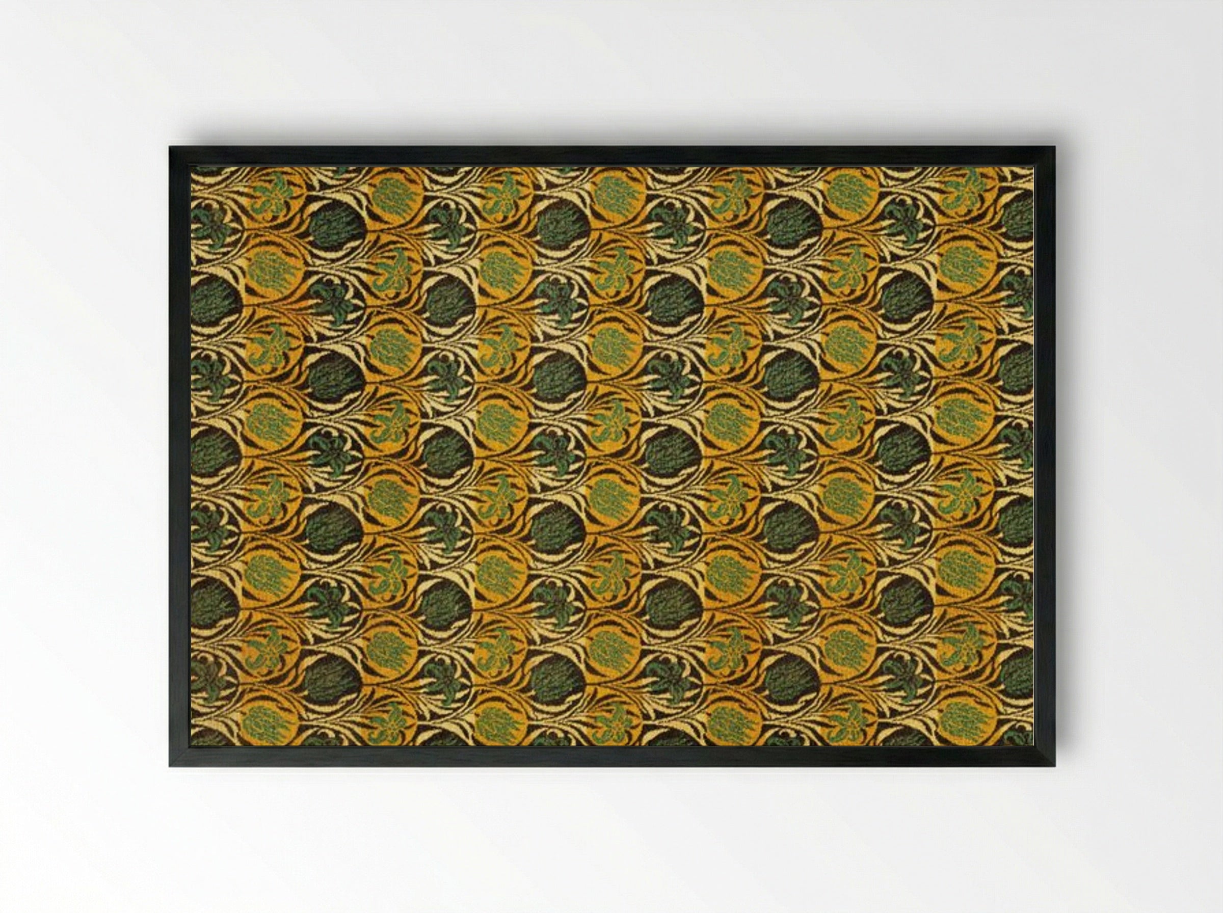 Tulip and Lily - William Morris - Framed Print Black