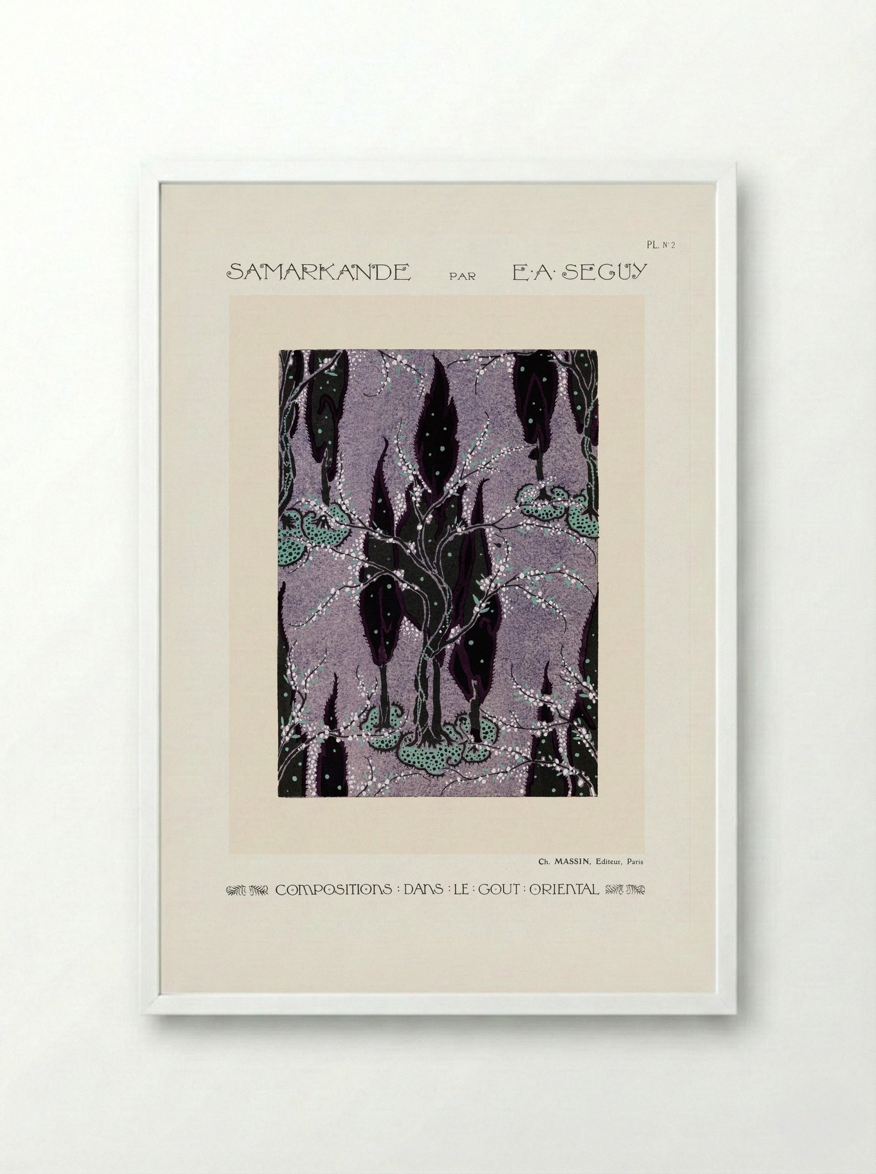 Samarkande, Plate No. 2 - Émile-Allain Séguy - Framed Print White