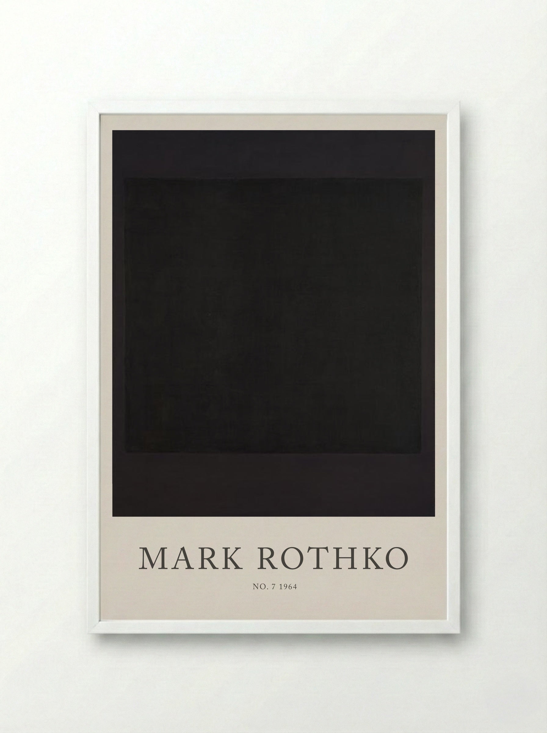 No. 7 - Mark Rothko - Framed Print White