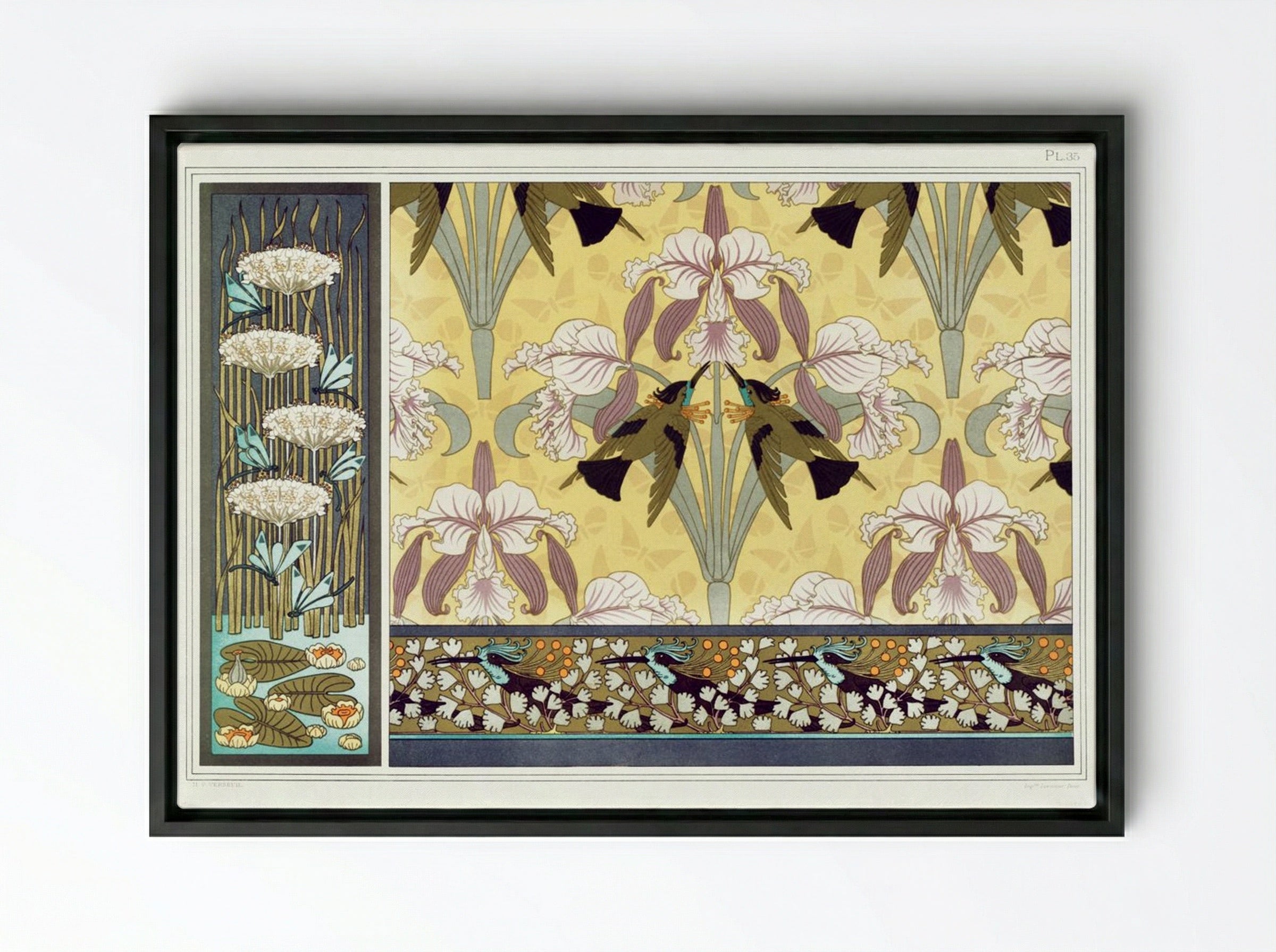 L'Animal dans la Décoration, Plate 35 - Maurice Pillard Verneuil - Framed Canvas Black