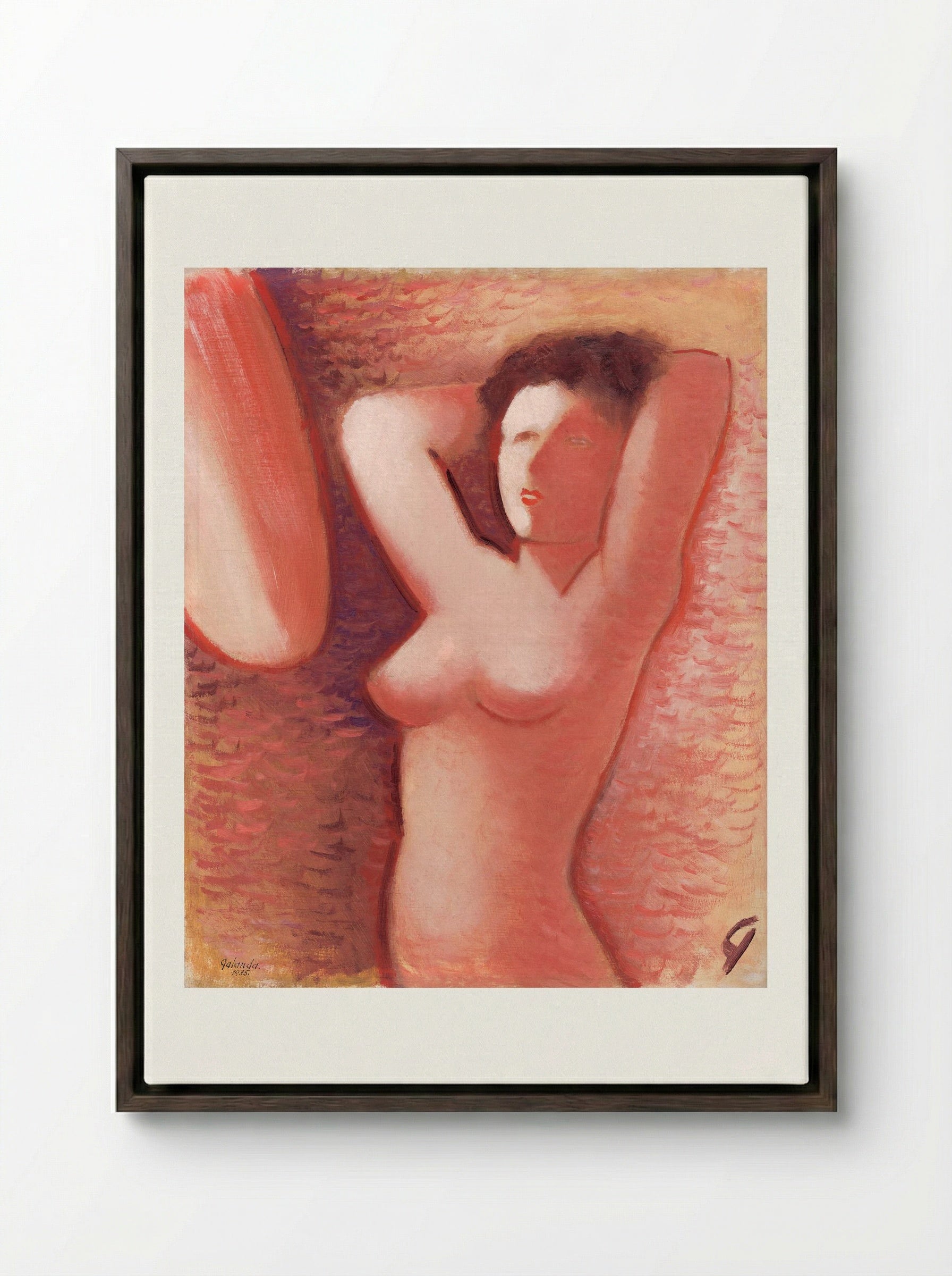 Morning - Mikuláš Galanda - Framed Canvas Dark Wood