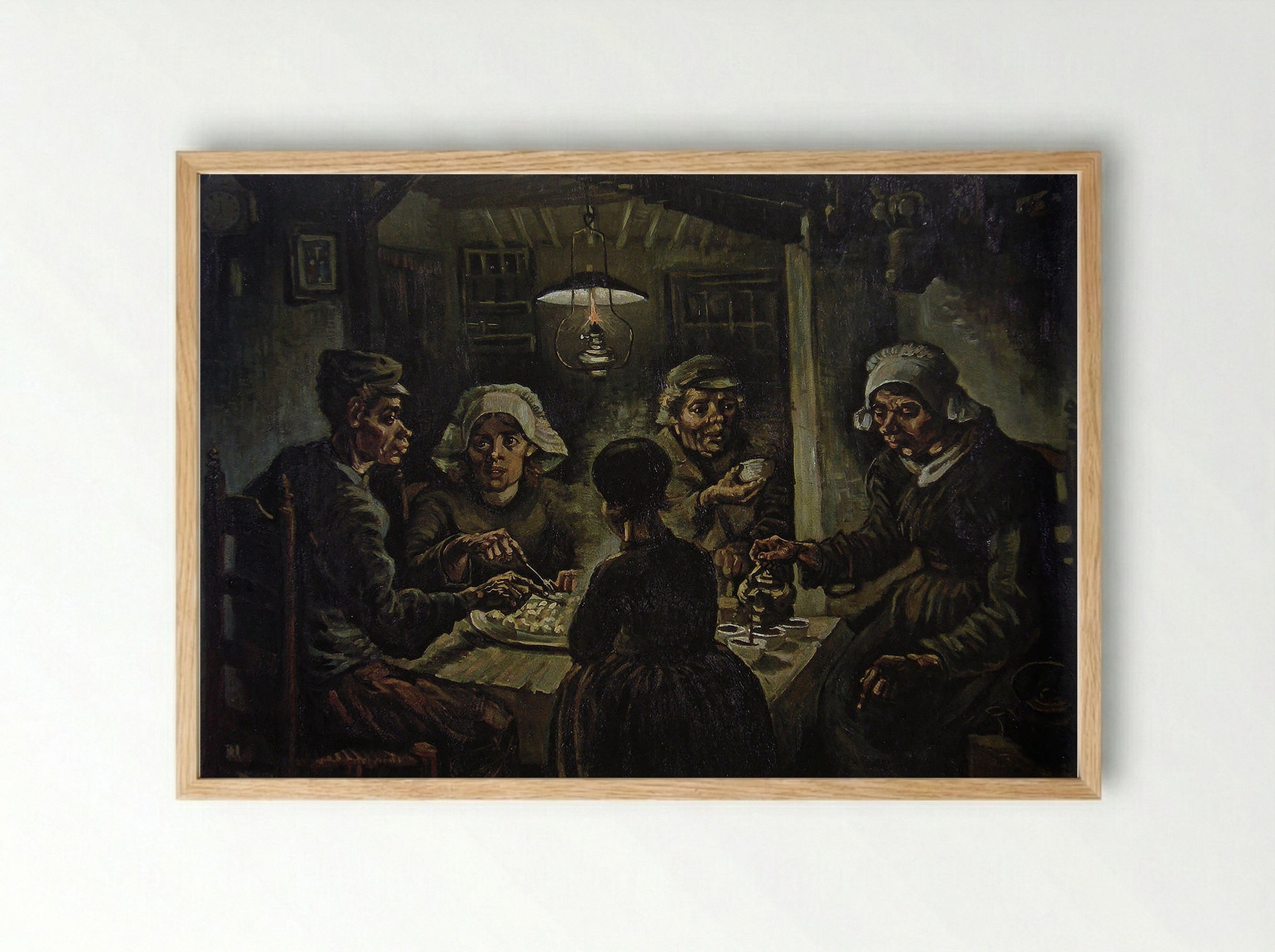 The Potato Eaters - Vincent van Gogh - Framed Print Wood