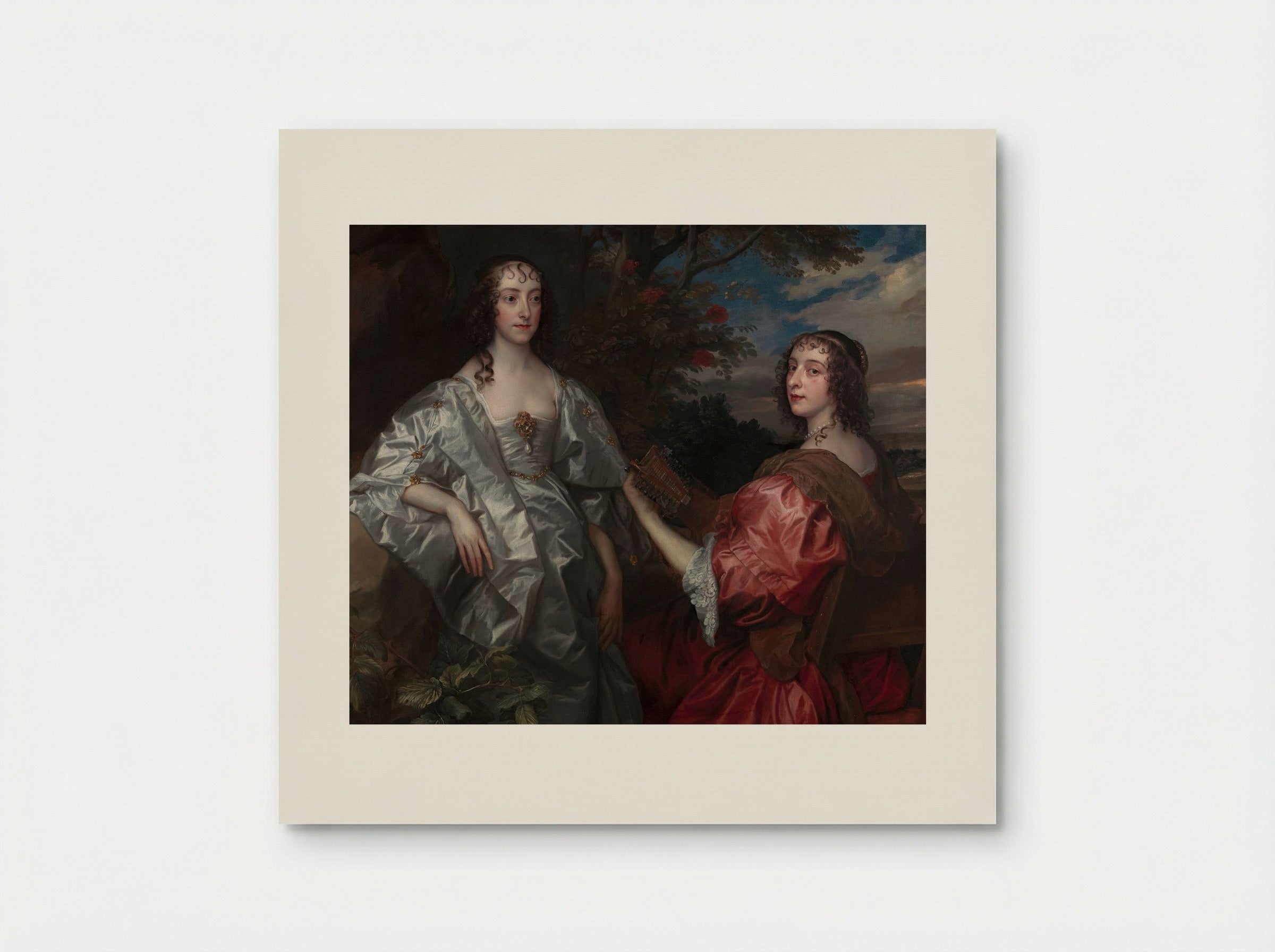 Katherine, Countess of Chesterfield, and Lucy, Countess of Huntingdon - Sir Anthony van Dyck - Poster