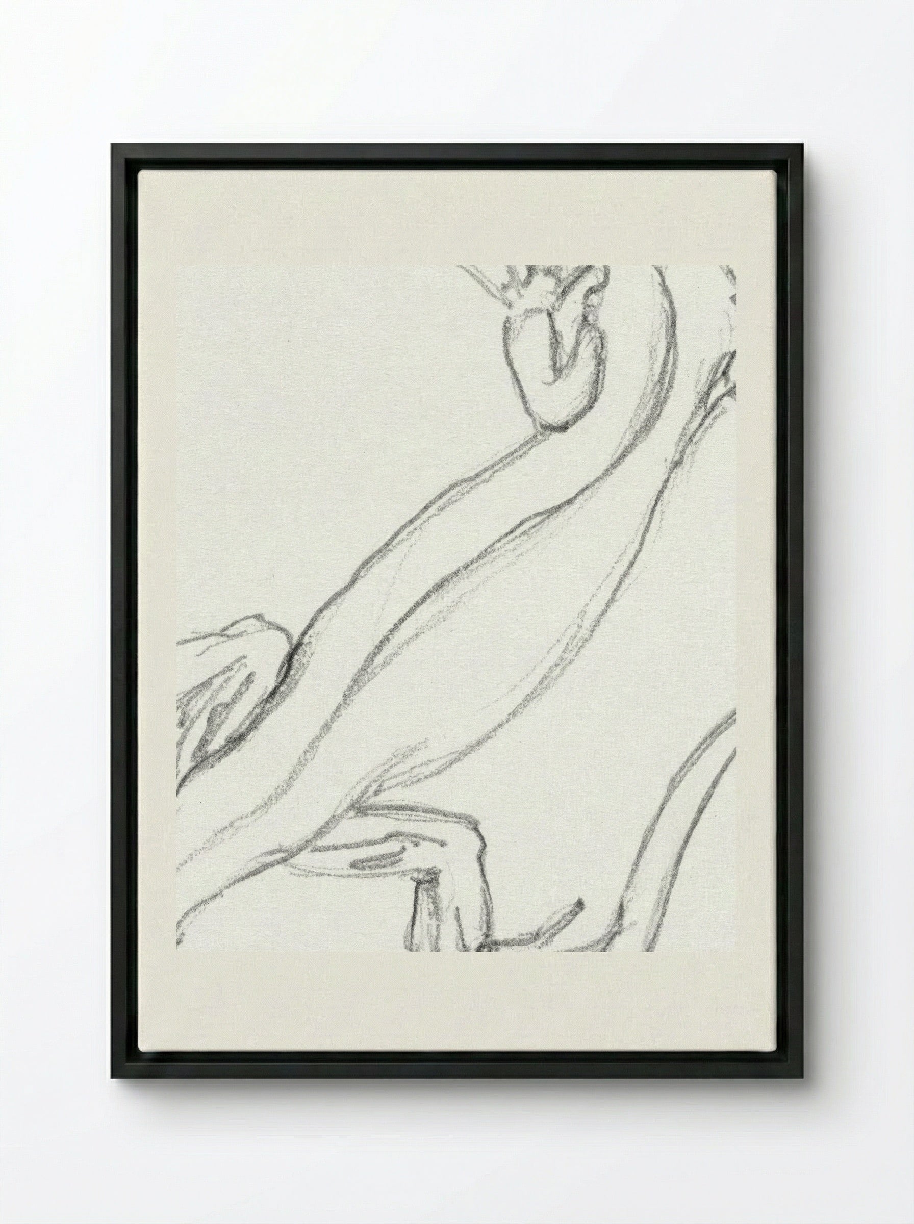 Lizard - Julie de Graag - Framed Canvas Black