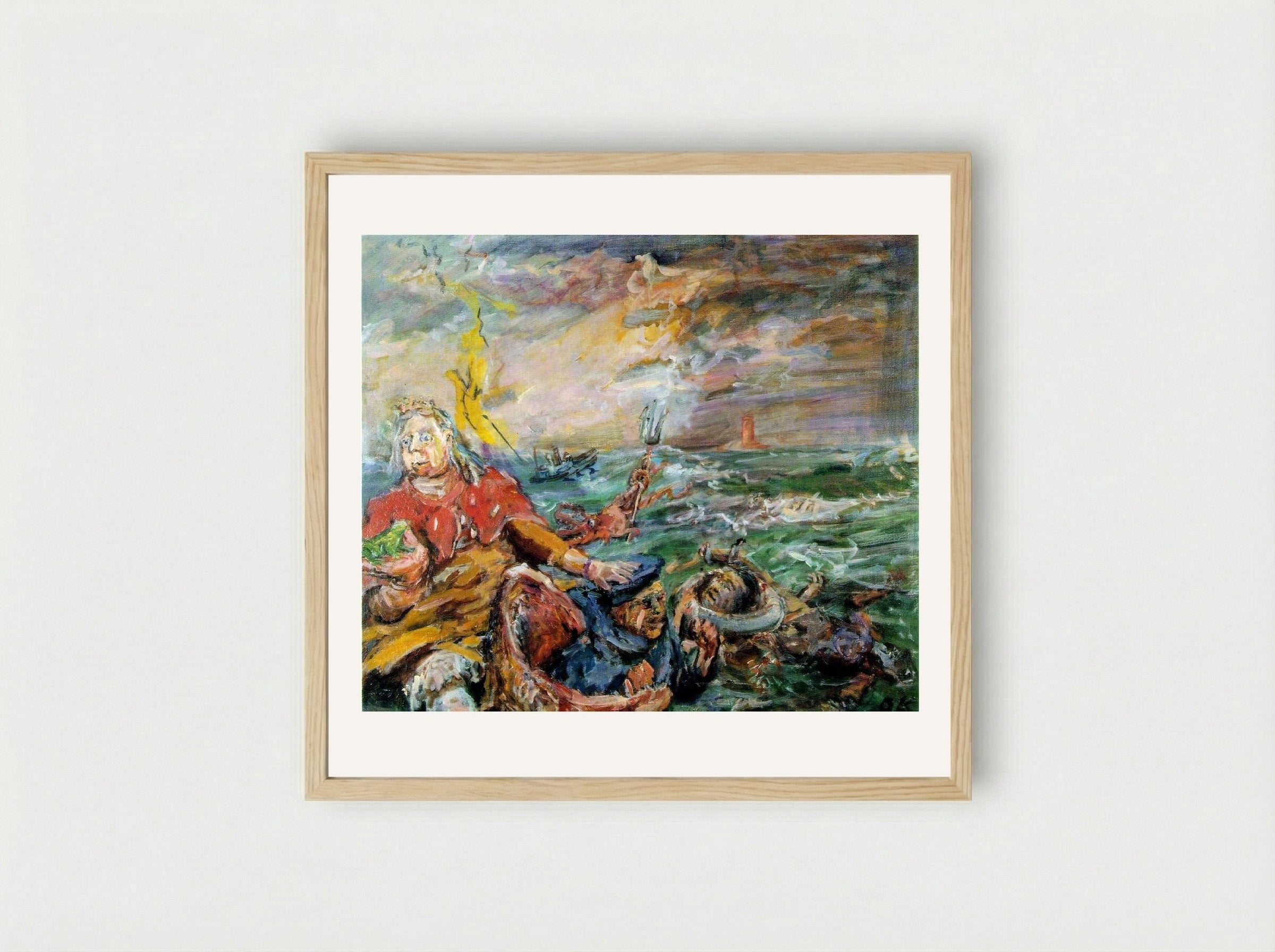 Loreley - Oskar Kokoschka - Framed Print Wood