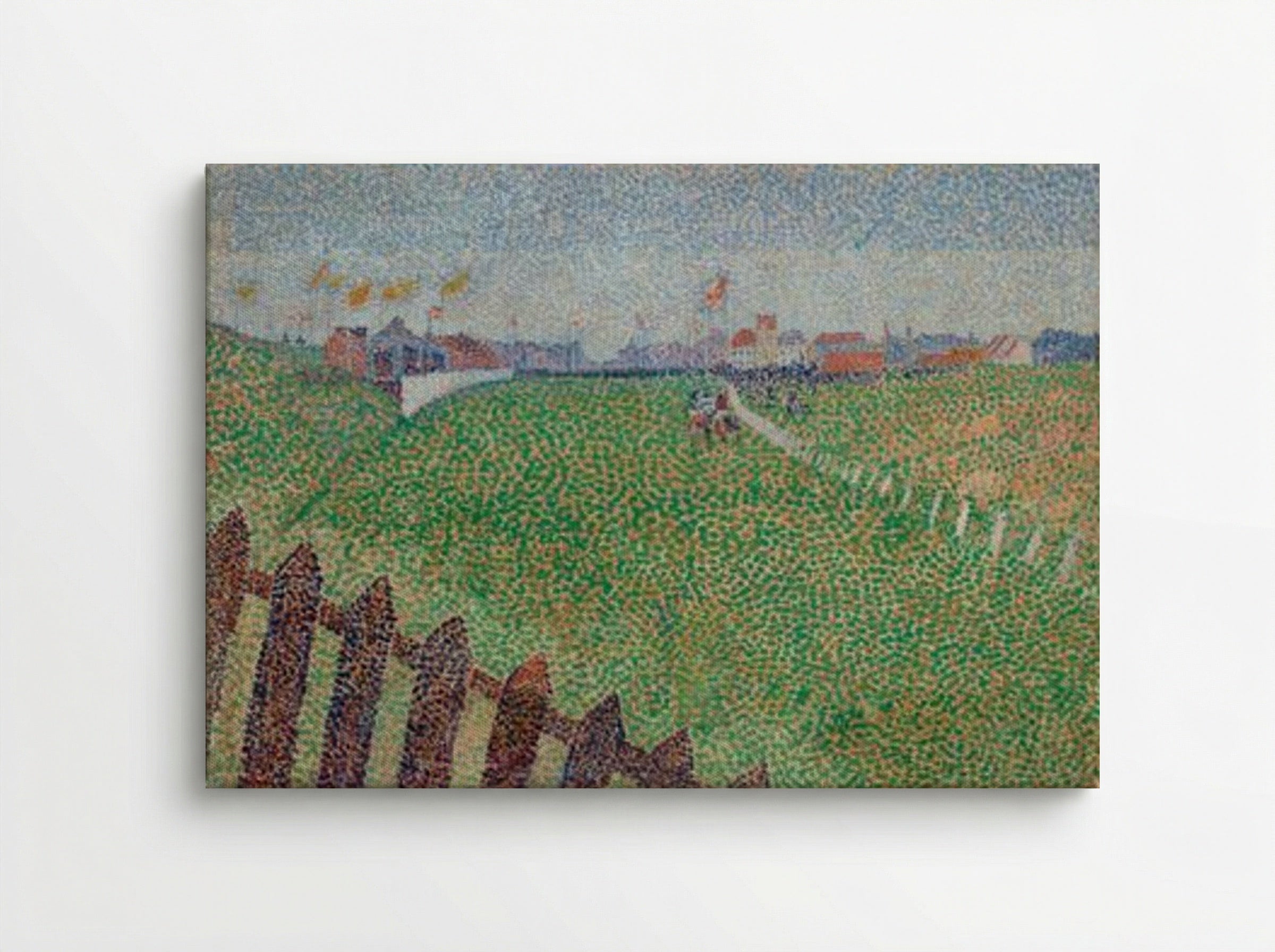 The Wellington Racecourse in Drizzle, Ostende - Alfred William Finch - Canvas