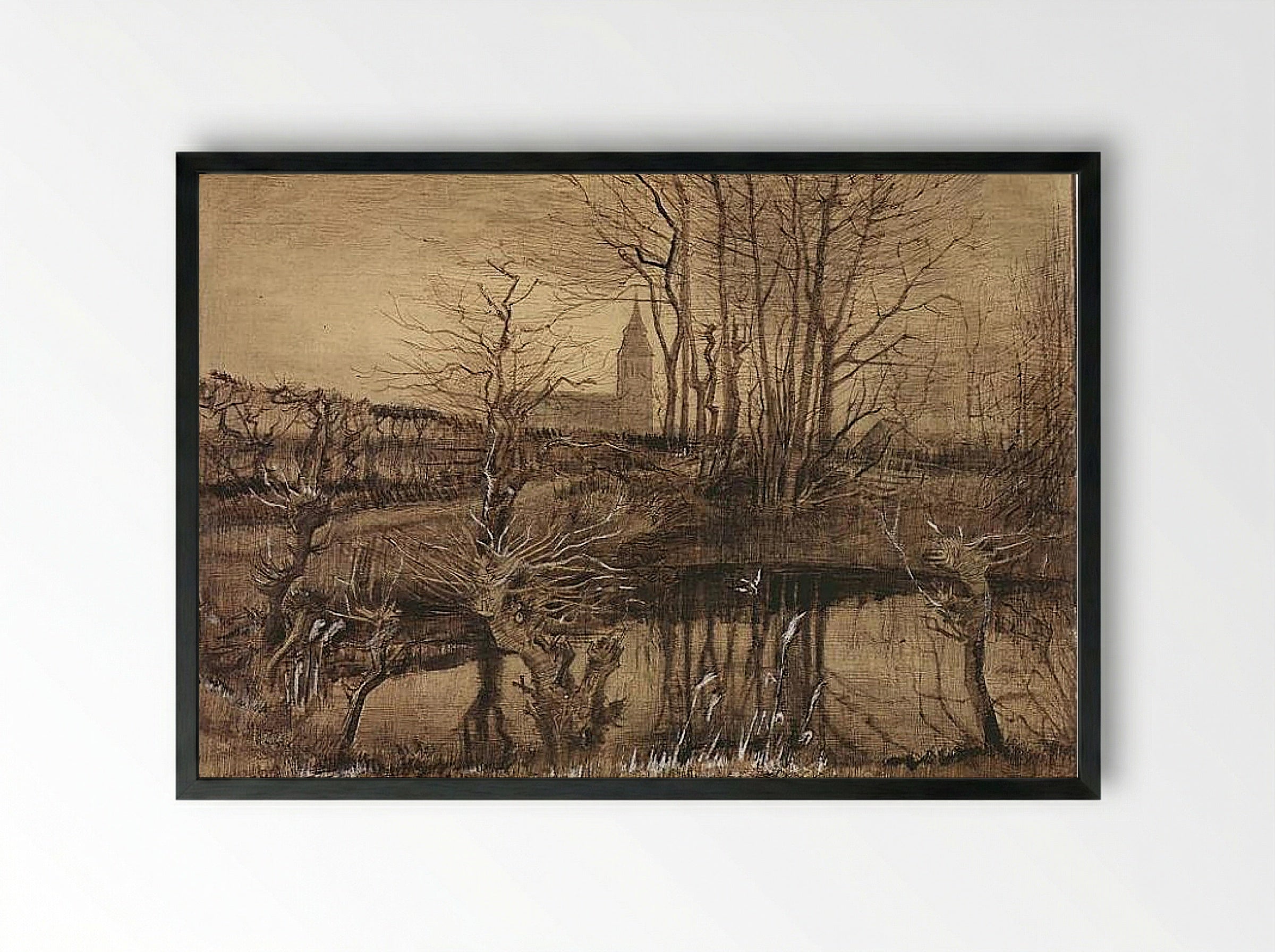 The Kingfisher - Vincent van Gogh - Framed Print Black