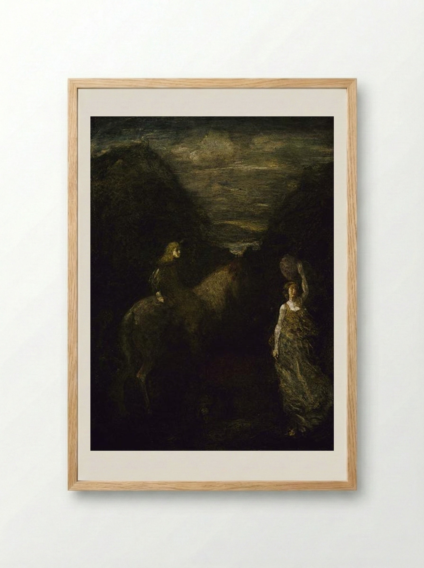 King Cophetua and the Beggar Maid - Albert Pinkham Ryder - Framed Print Wood