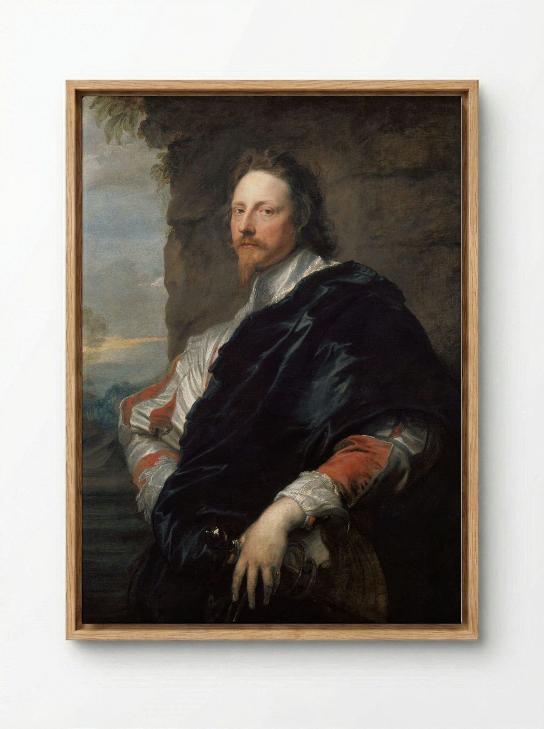 Nicolas Lanier - Anthony van Dyck - Framed Canvas Wood