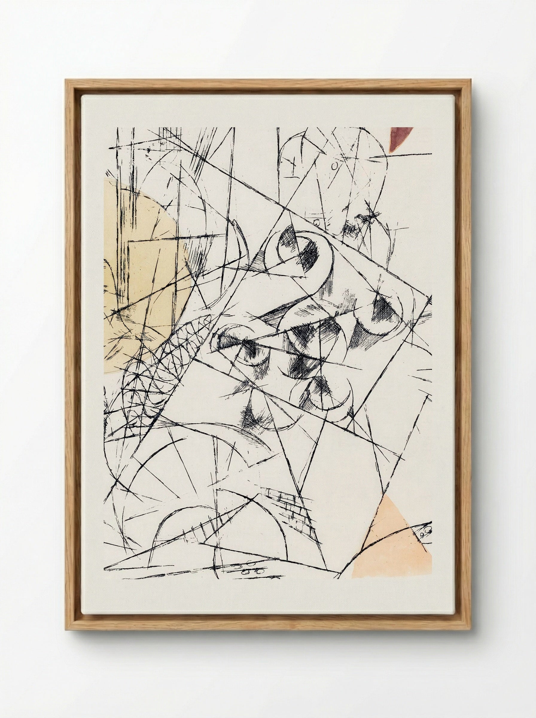 Hope and Destruction (Zerstörung und Hoffnung) - Paul Klee - Framed Canvas Wood