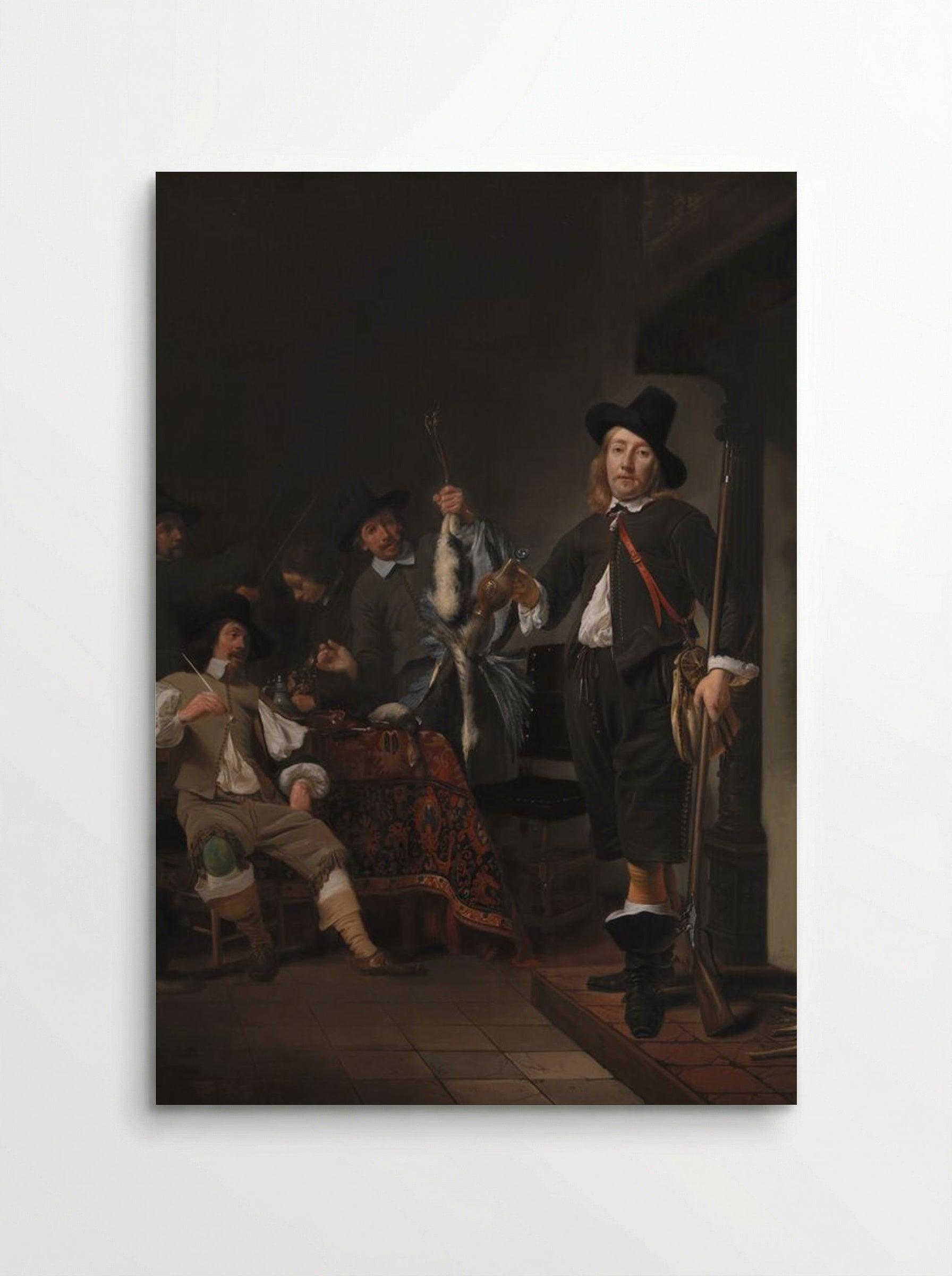 The Homecoming of a Fowling Party - Frans Hals - Poster