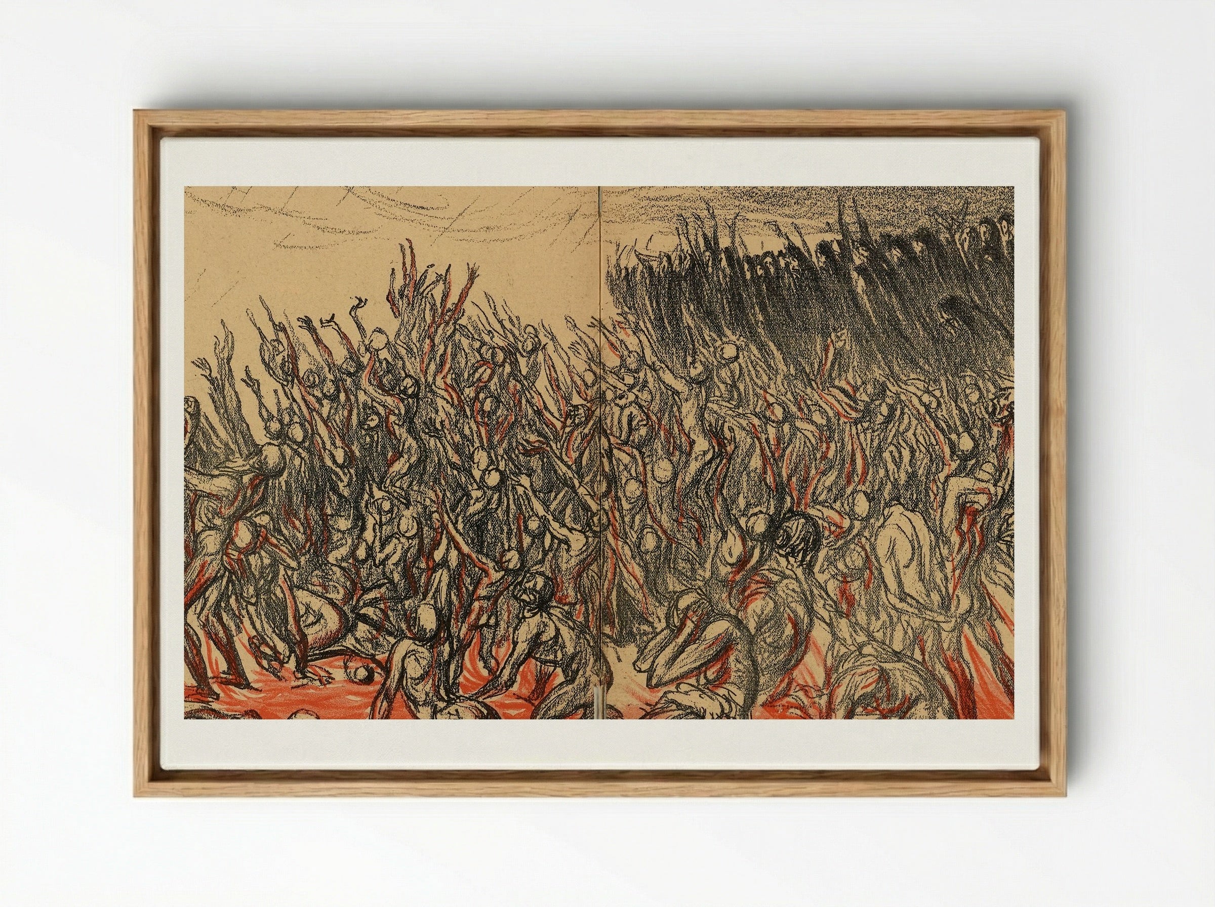 La Vision de Hugo - Théophile Alexandre Steinlen - Framed Canvas Wood