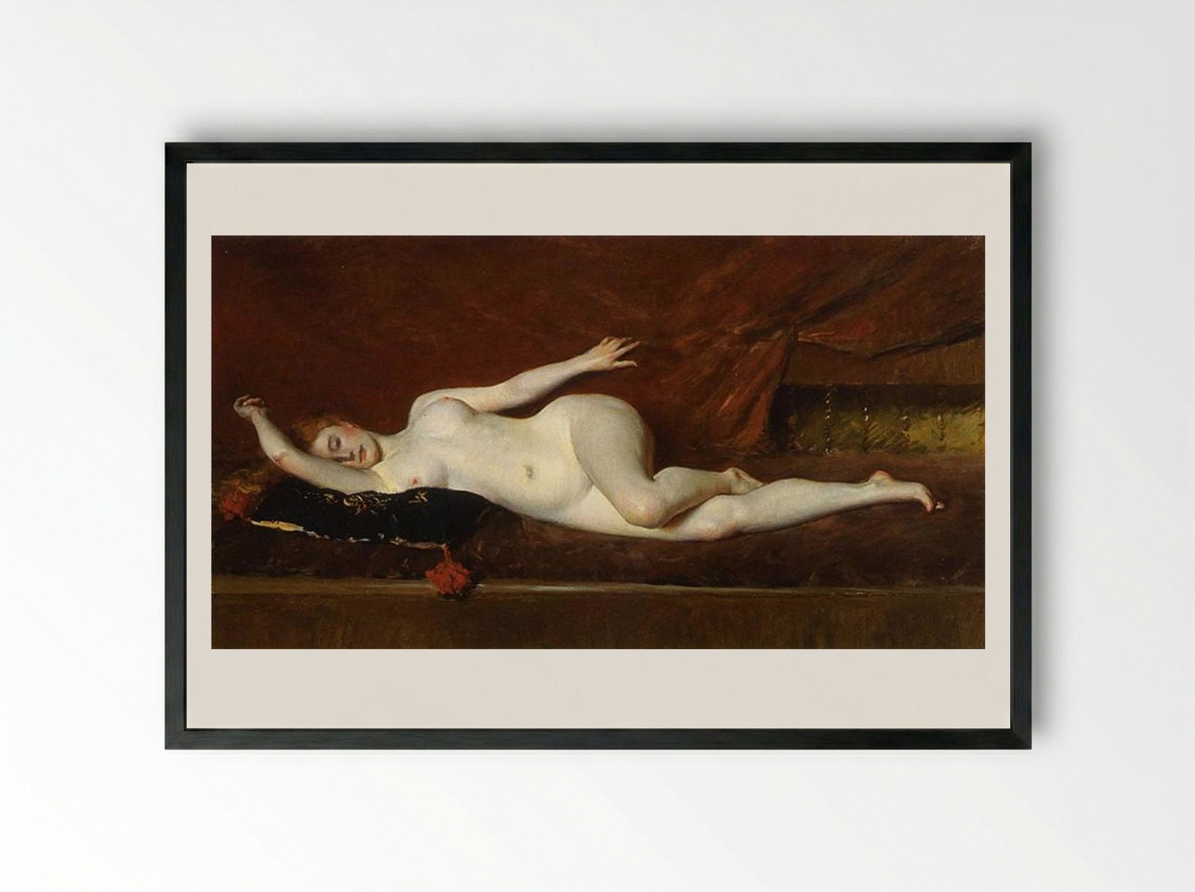 A Study in Curves - William Merritt Chase - Framed Print Black