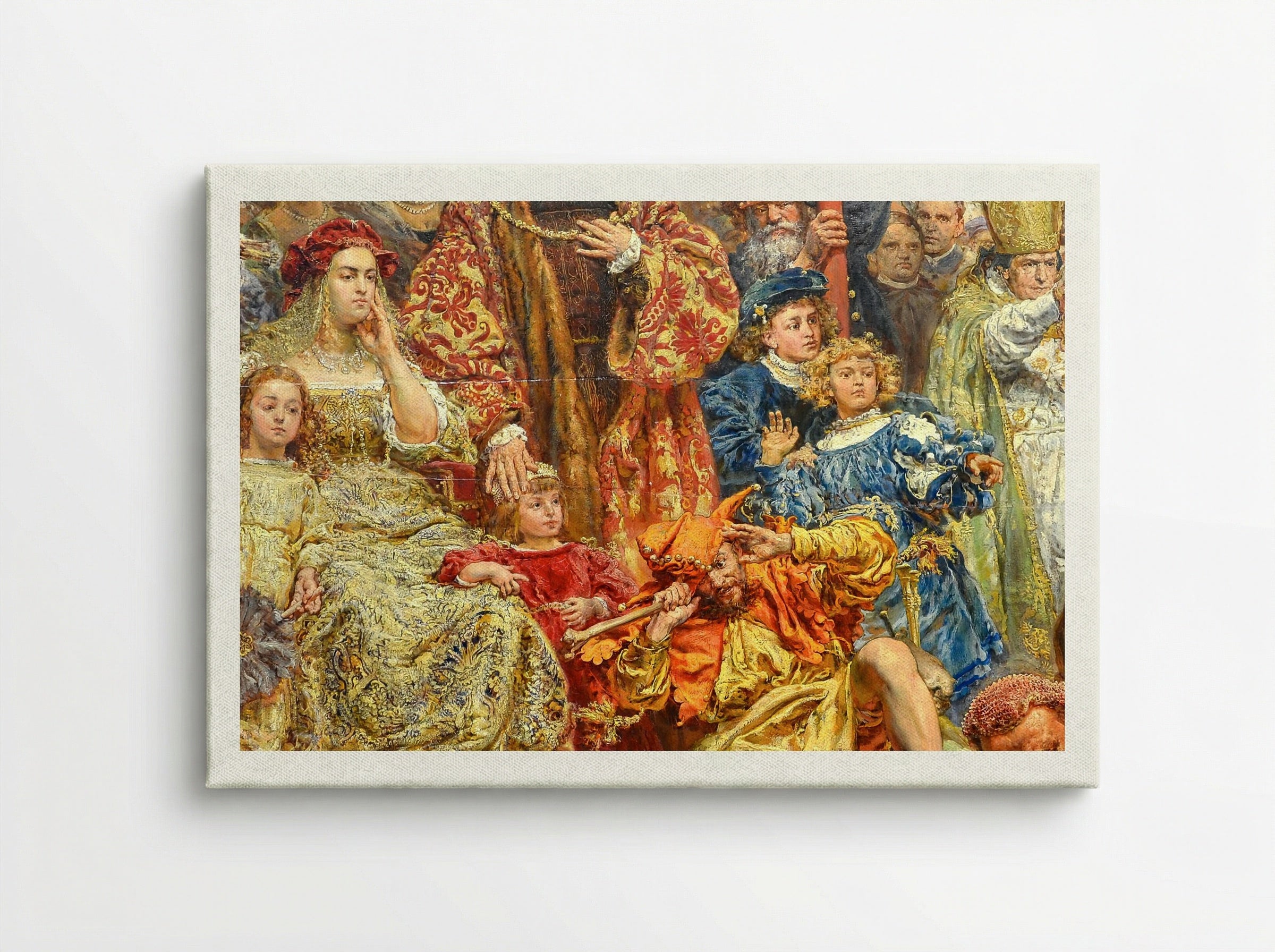 Fragment of The Hanging of the Sigismund Bell - Jan Matejko - Canvas