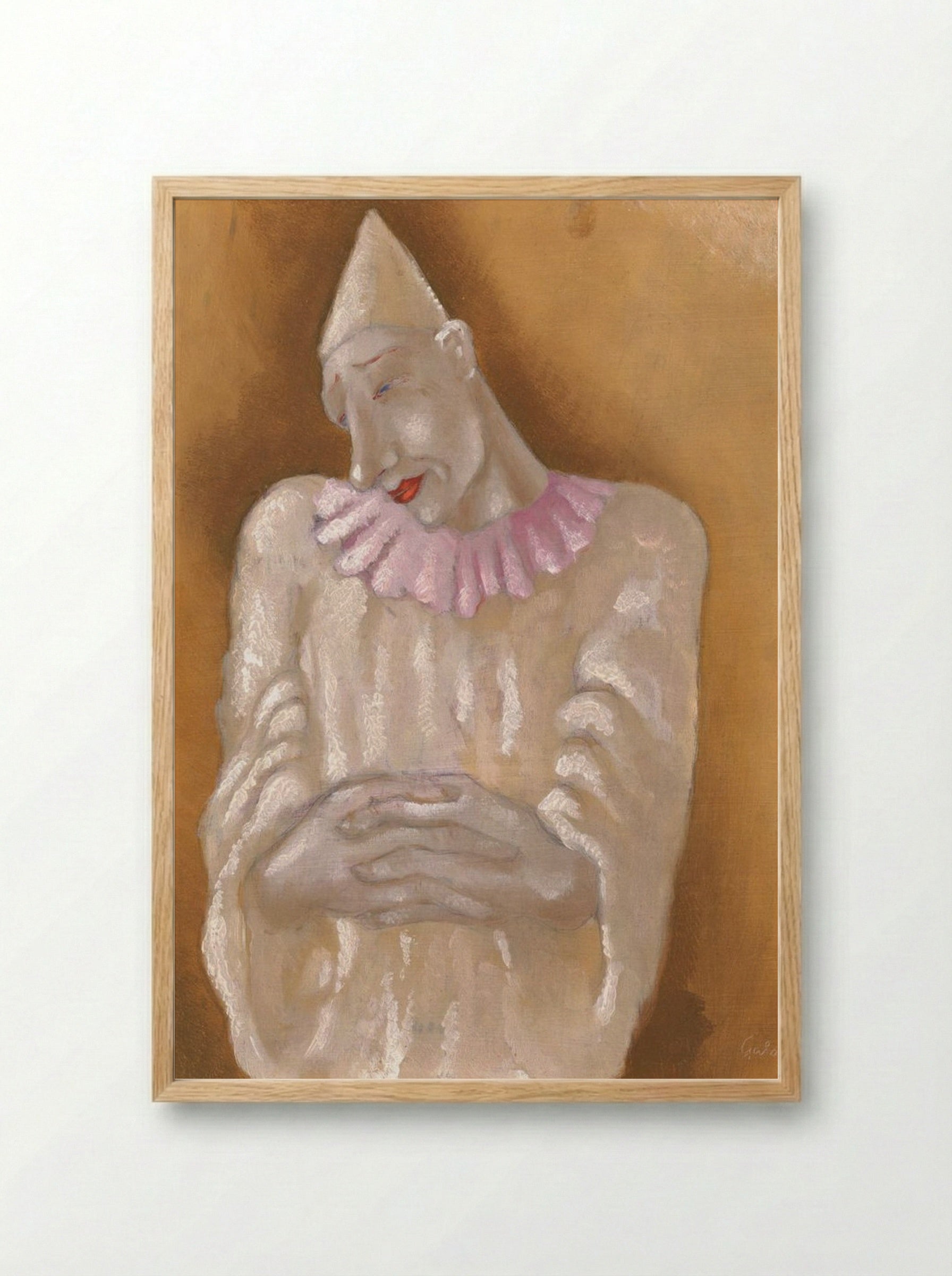 Clown - Mikuláš Galanda - Framed Print Wood