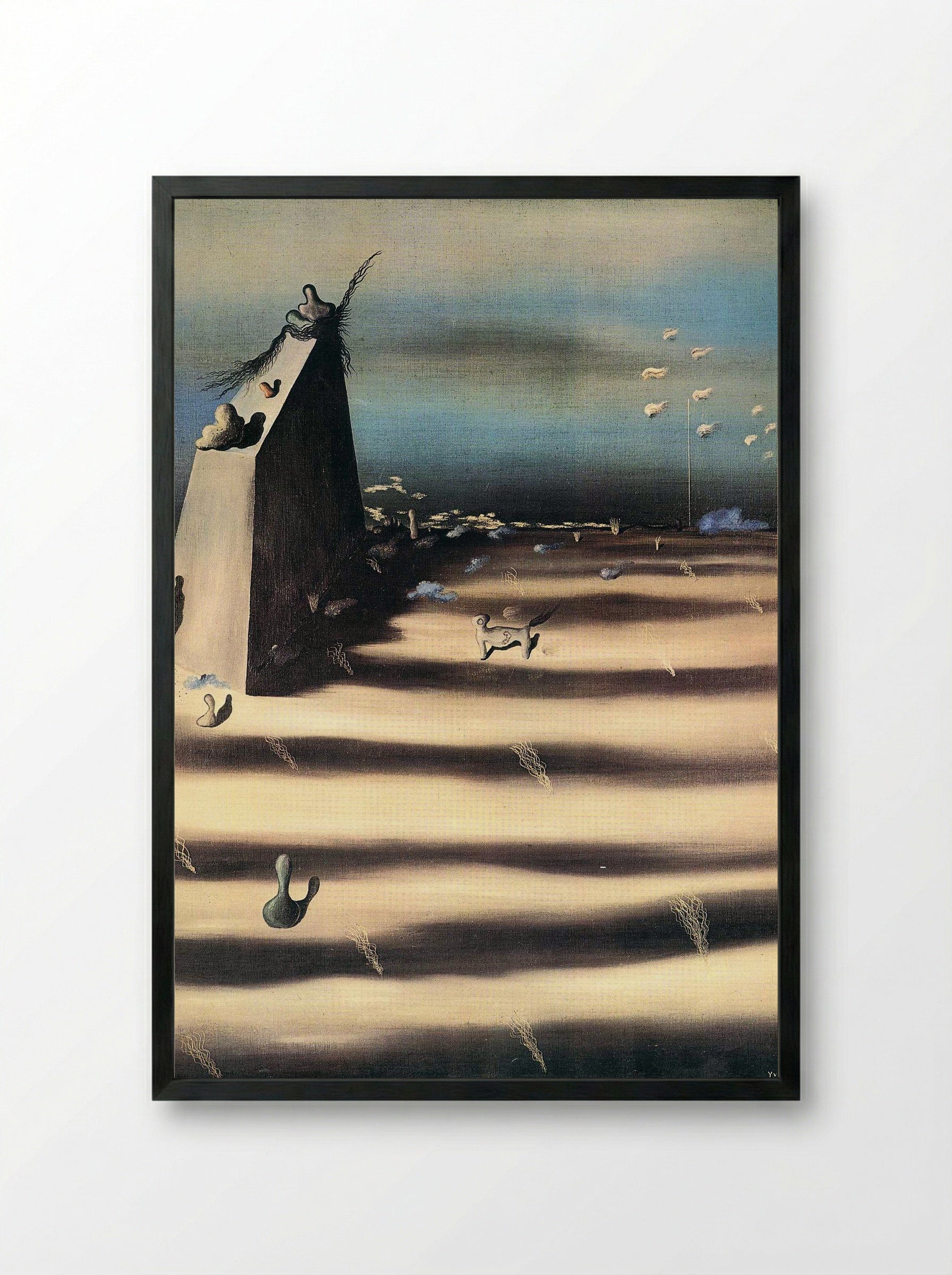 Jour de lenteur - Yves Tanguy - Framed Print Black