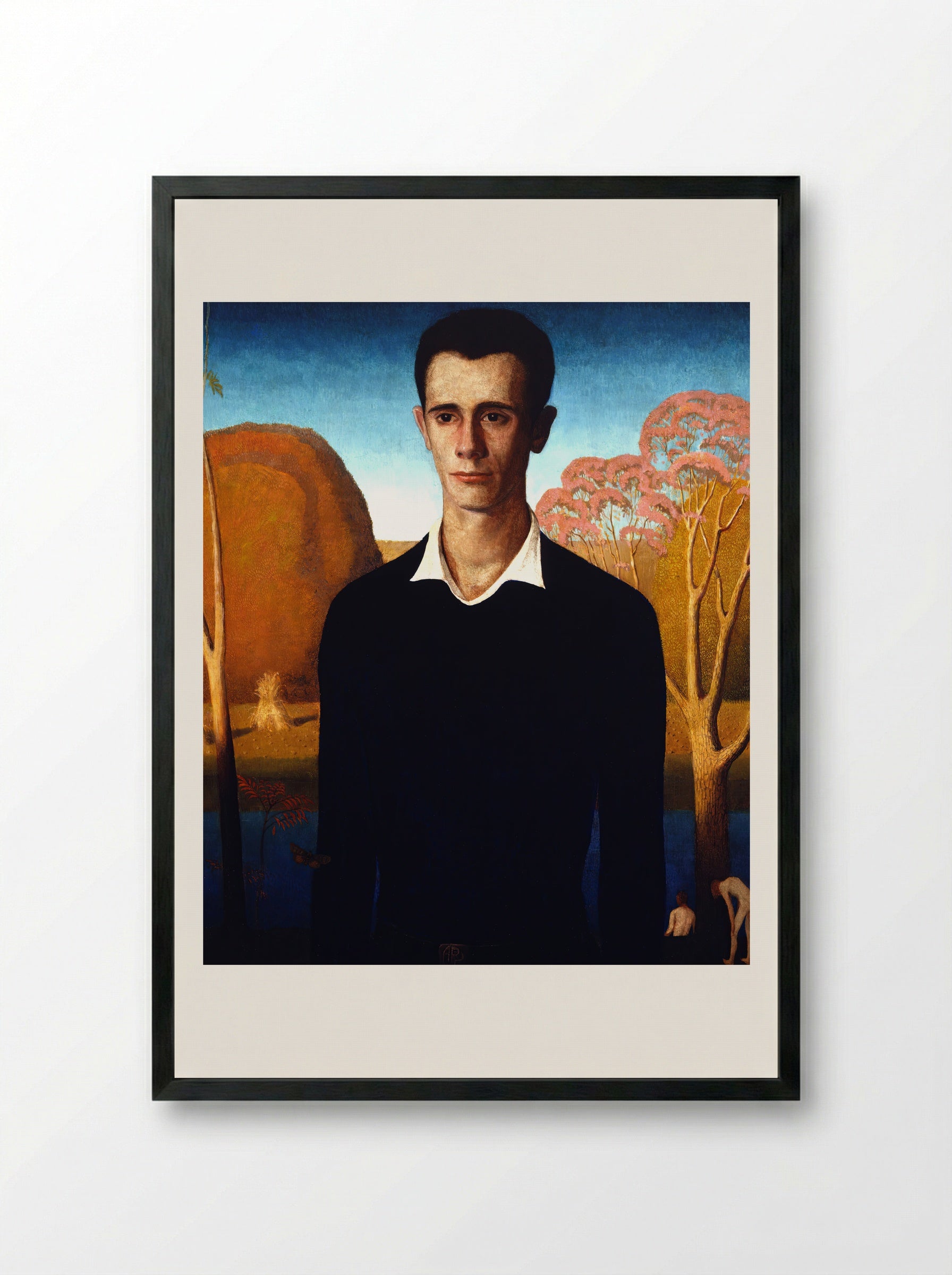 Arnold Comes of Age - Grant Wood - Framed Print Black