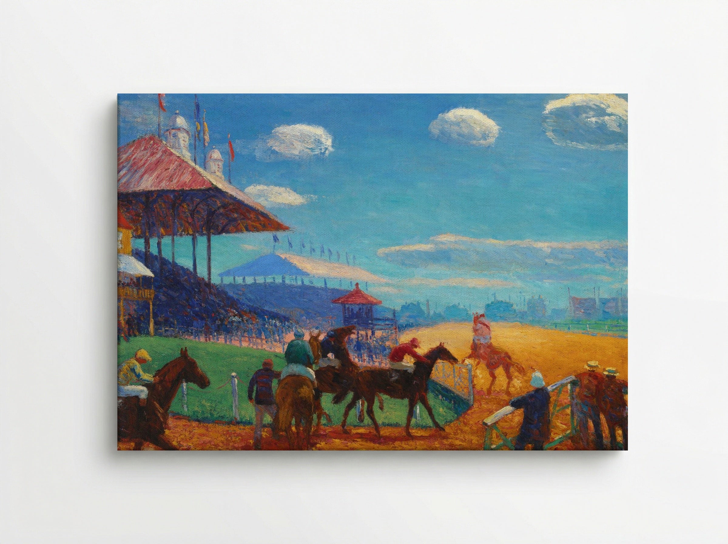 Race Track - William James Glackens - Canvas