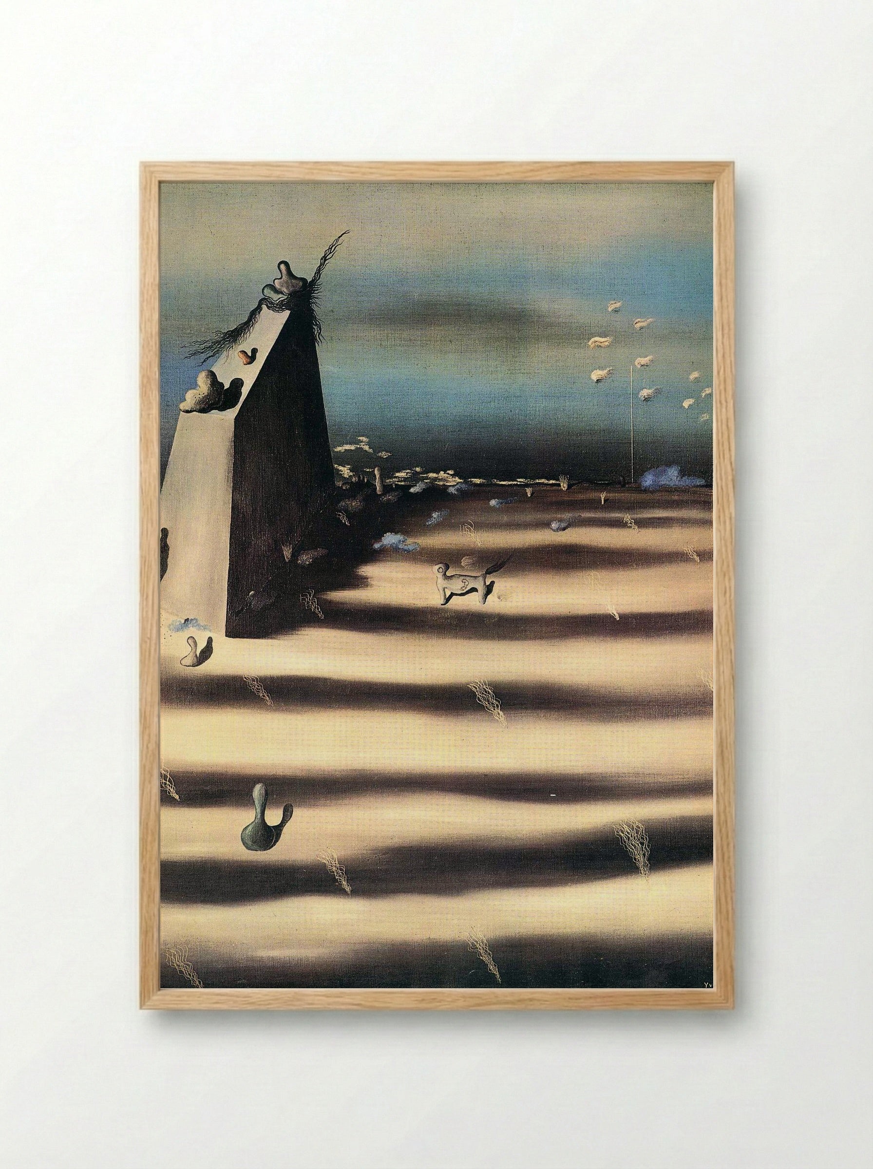 Jour de lenteur - Yves Tanguy - Framed Print Wood