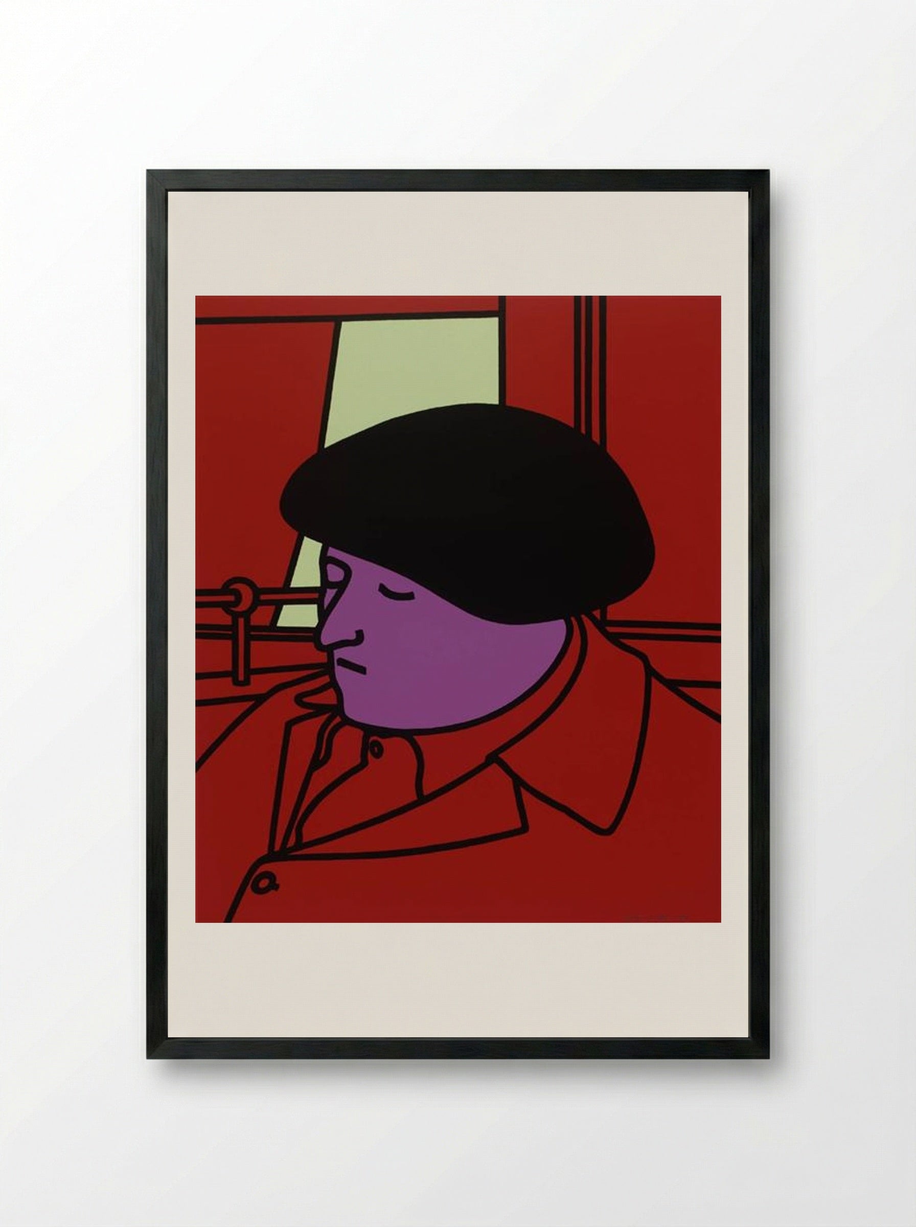 Portrait of a Frenchman - Patrick Caulfield - Framed Print Black