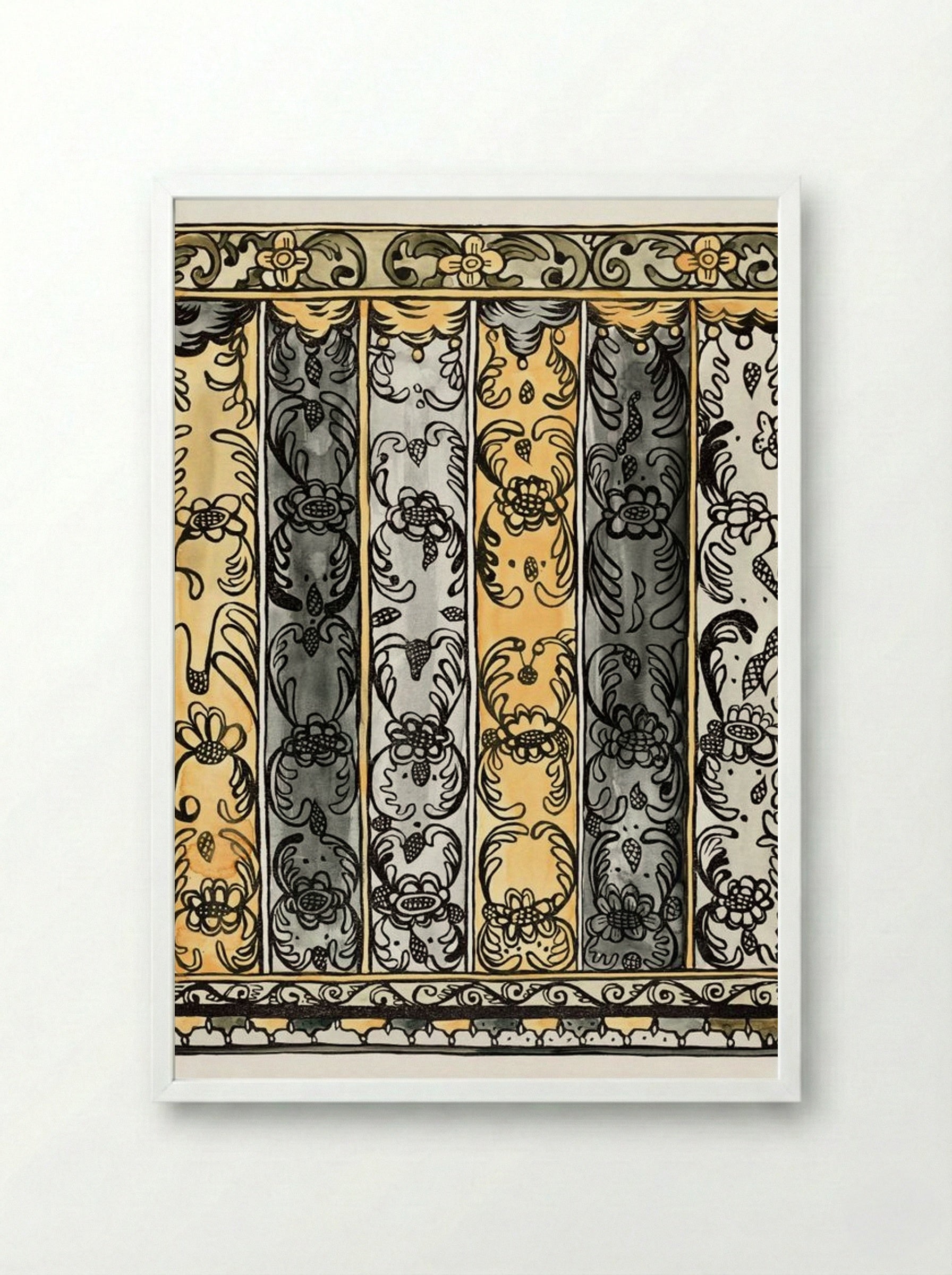 Plate 22, Wall Decoration: Laguna (From Portfolio) - Fine Art Print - Framed Print White