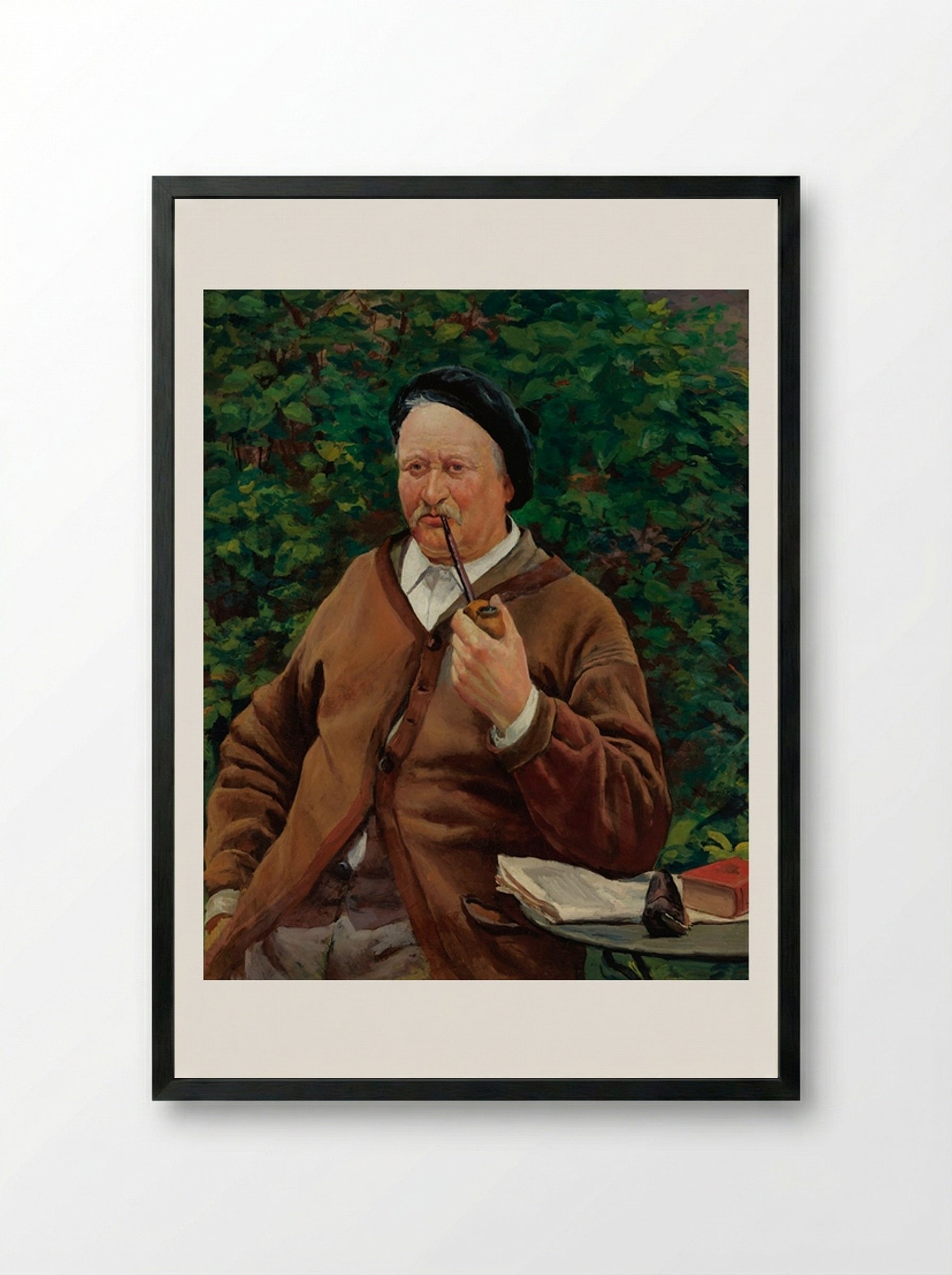 Artist's Father - Maximilien Luce - Framed Print Black