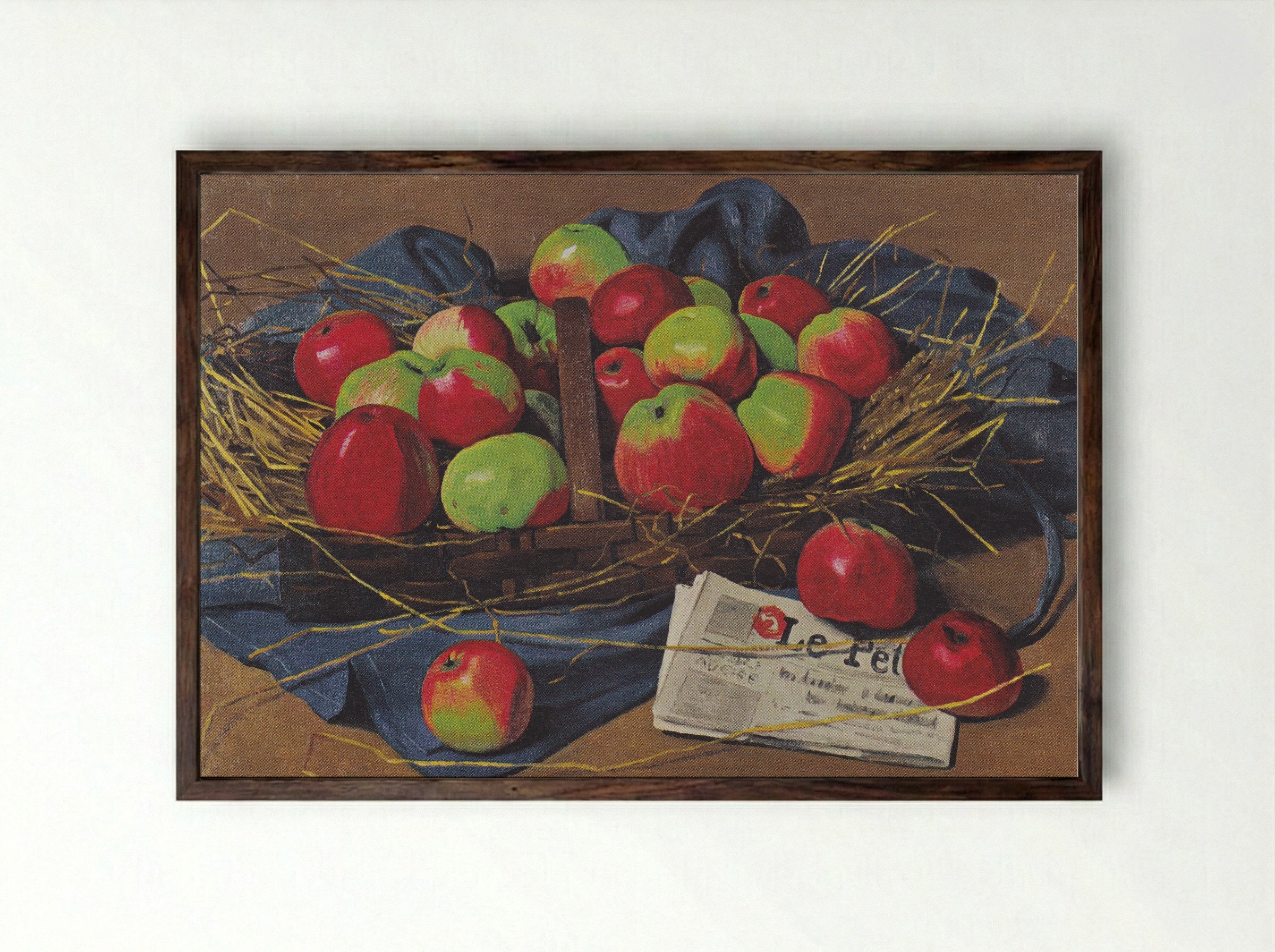 Apples - Félix Vallotton - Framed Print Dark Wood
