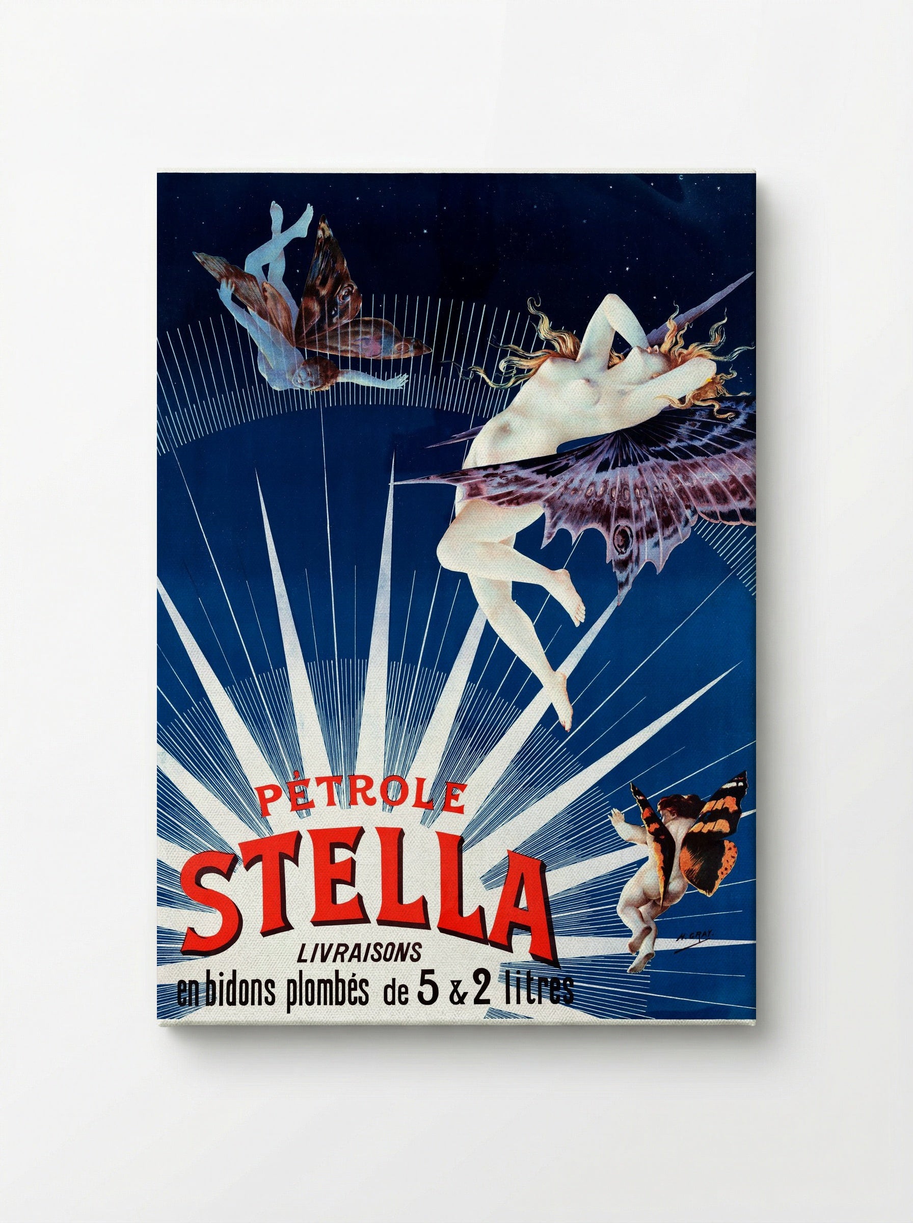 Pétrole Stella: Livraisons en bidons plombés de 5 & 2 litres - Henri Boulanger - Canvas