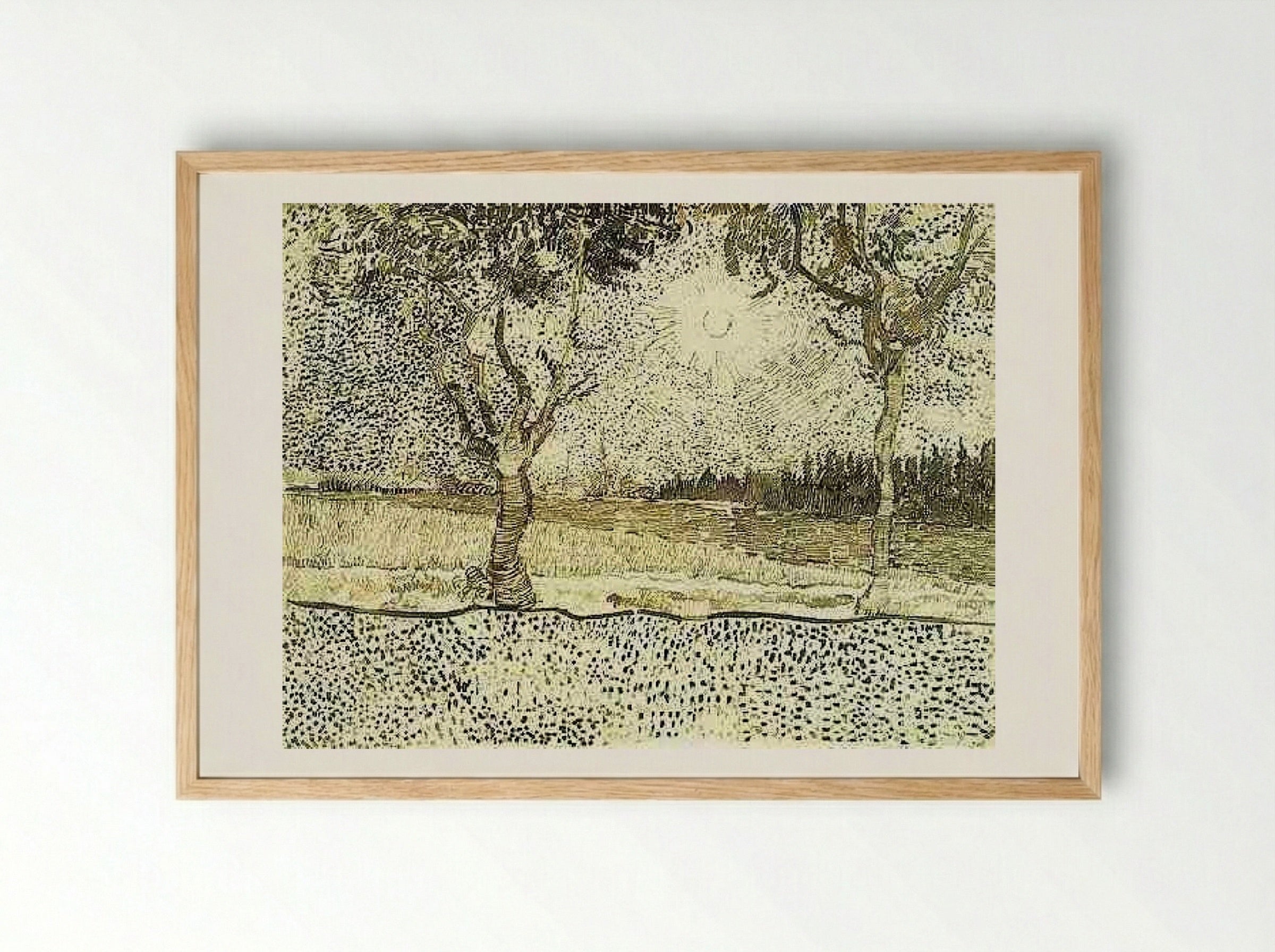 The Road to Tarascon - Vincent van Gogh - Framed Print Wood