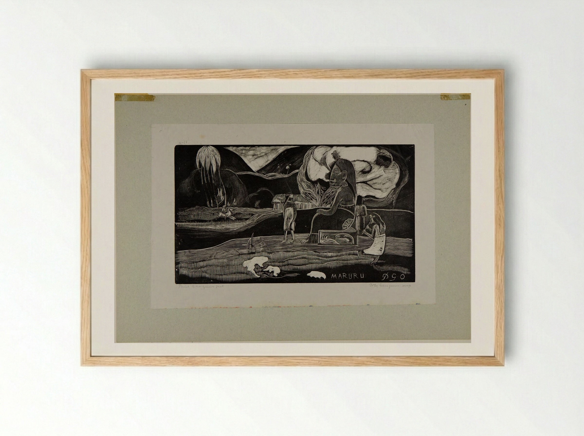 Maruru - Paul Gauguin - Framed Print Wood