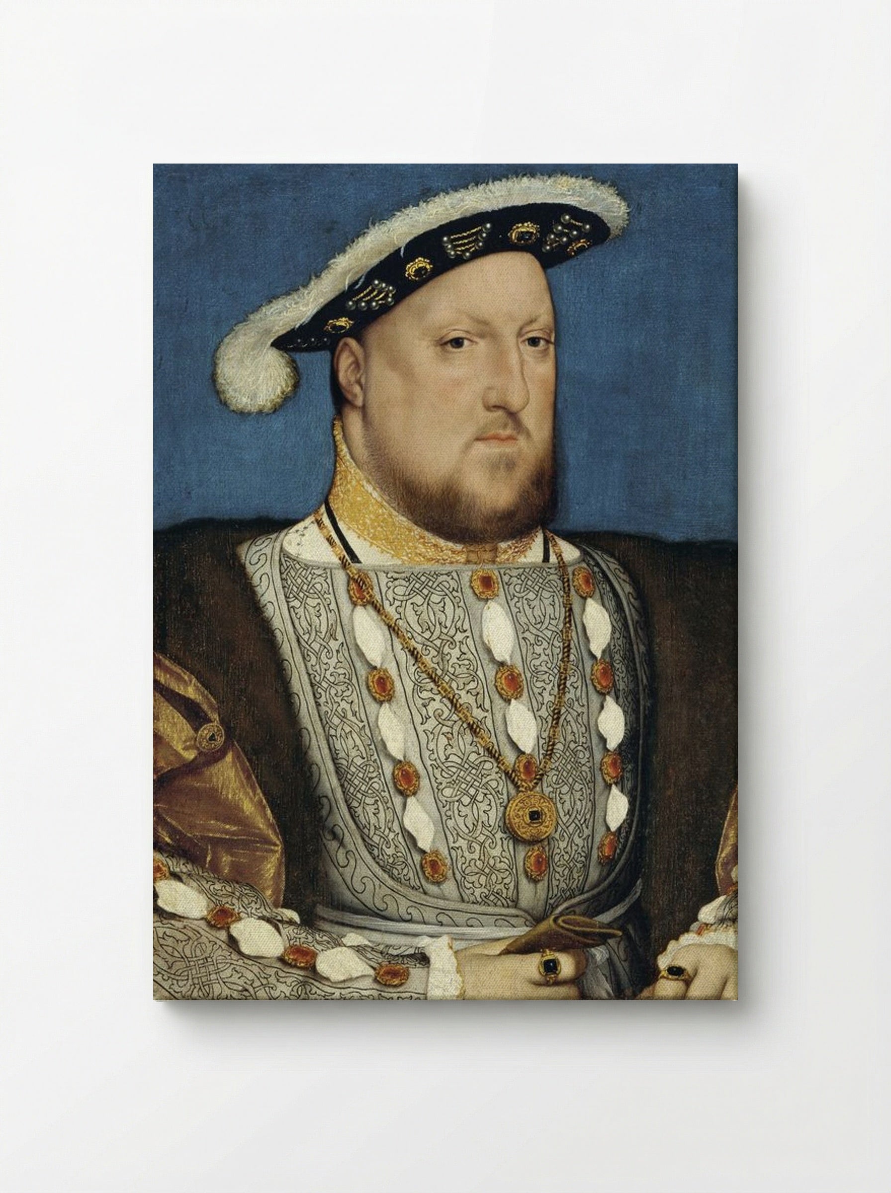 Portrait of Henry VIII of England - Hans Holbein the Younger - Canvas