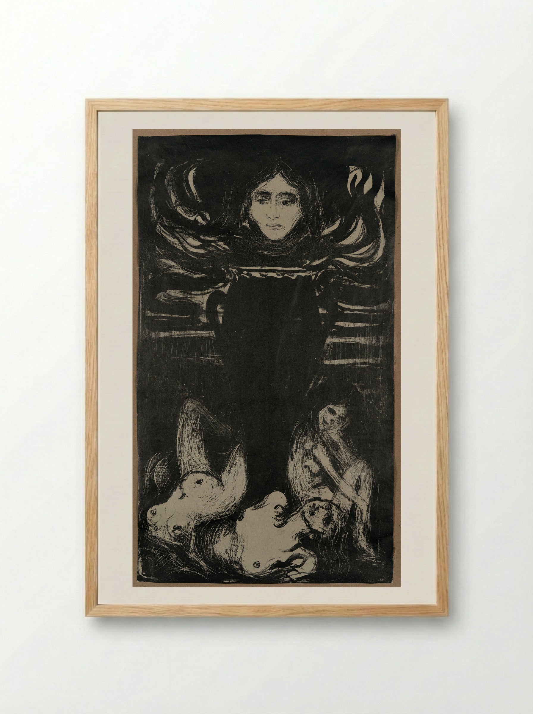 The Urn - Edvard Munch - Framed Print Wood