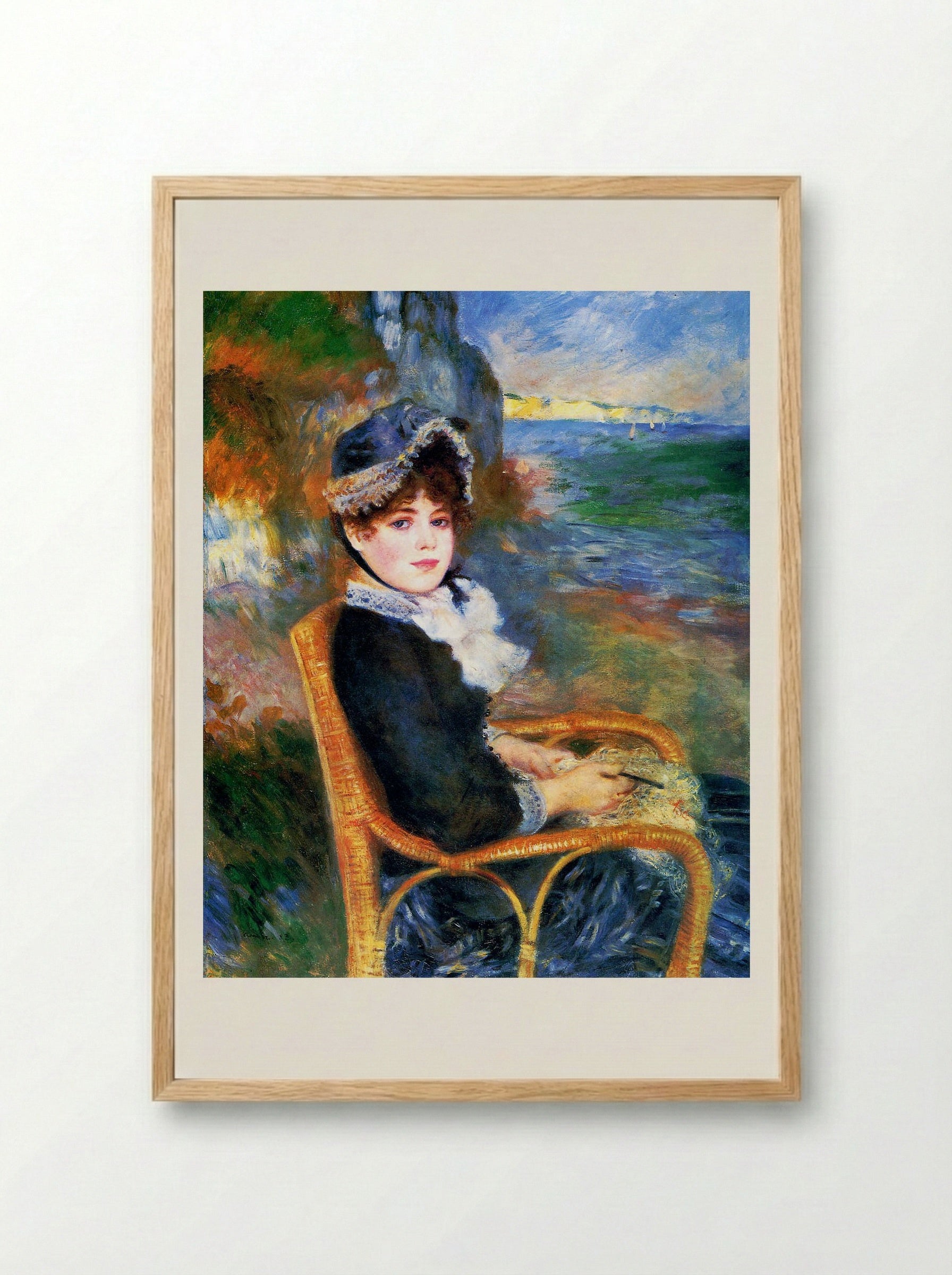 By the Seashore - Pierre-Auguste Renoir - Framed Print Wood