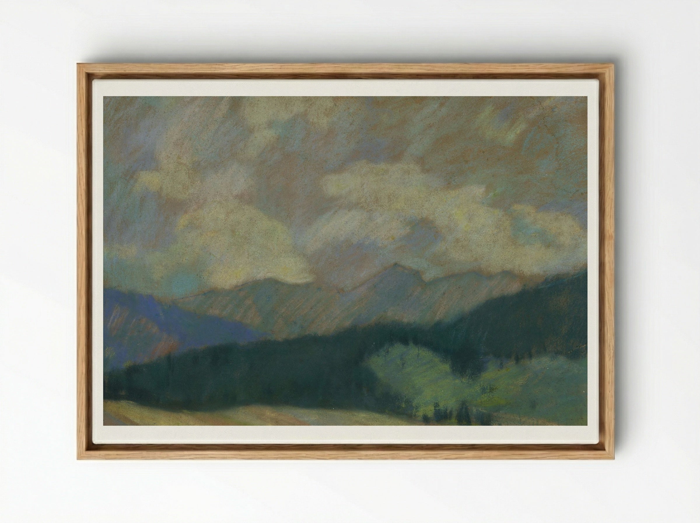 Mountain Landscape - Zolo Palugyay - Framed Canvas Wood
