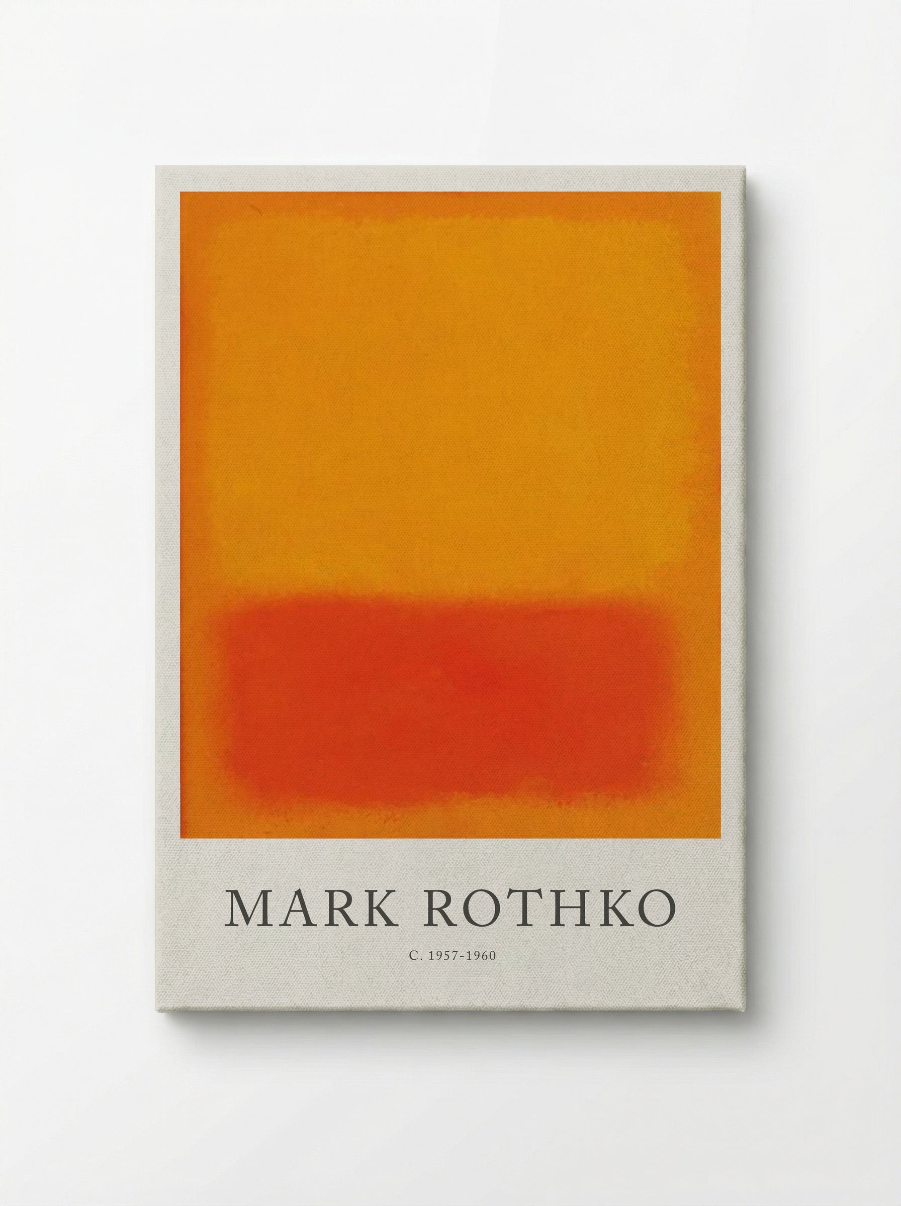 Untitled (Orange and Red) - Mark Rothko - Canvas