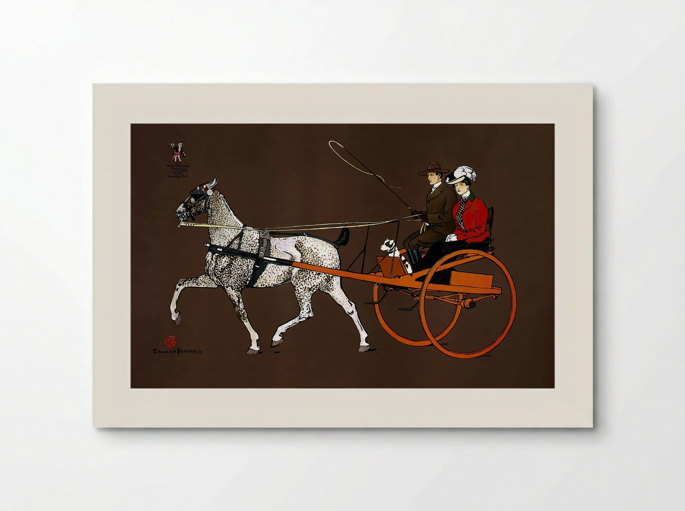 Couple in a Carriage - Edward Penfield - Poster