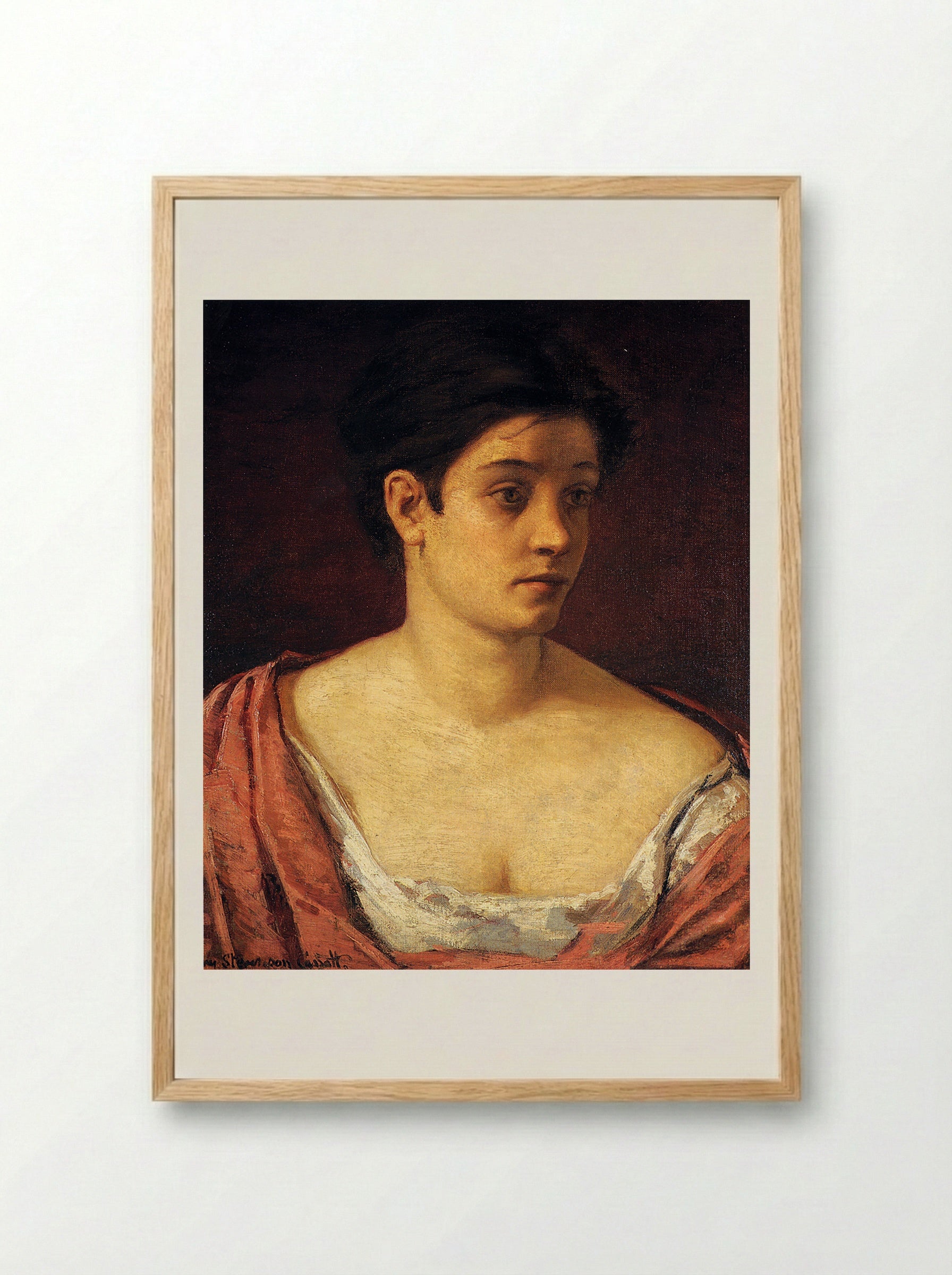 Portrait of a Woman - Mary Stevenson Cassatt - Framed Print Wood