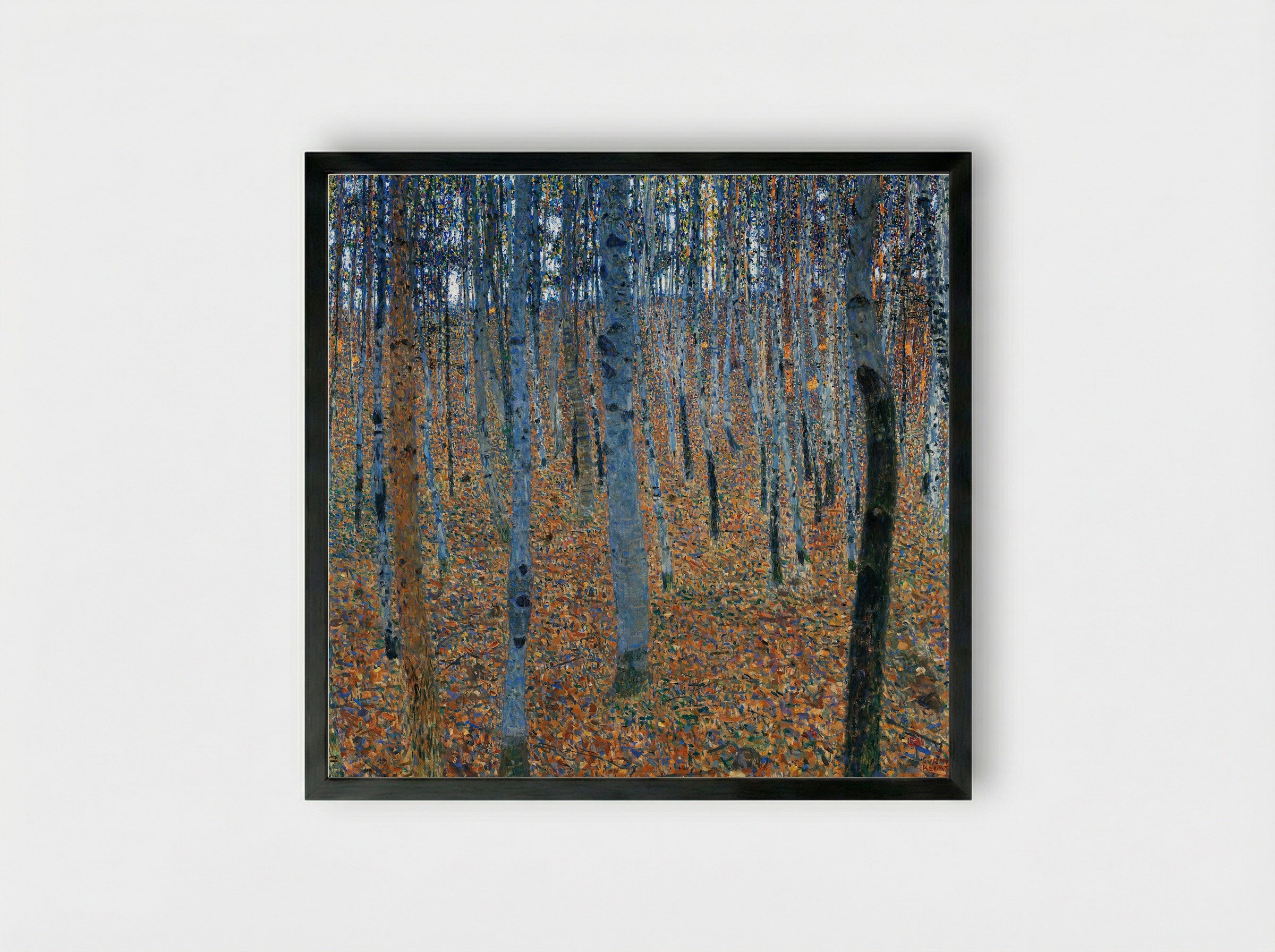 Beech Grove I - Gustav Klimt - Framed Print Black