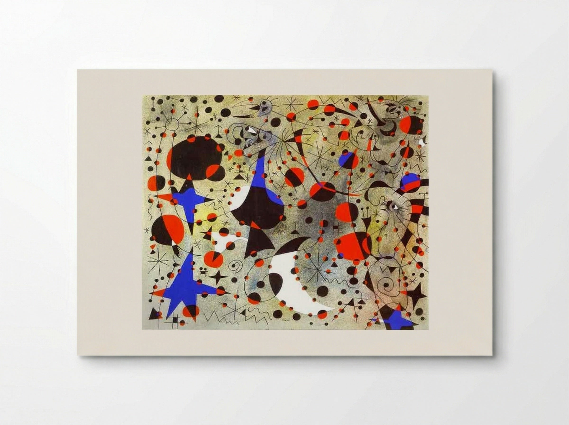 The Nightingale's Song at Midnight and the Morning Rain - Joan Miró - Poster