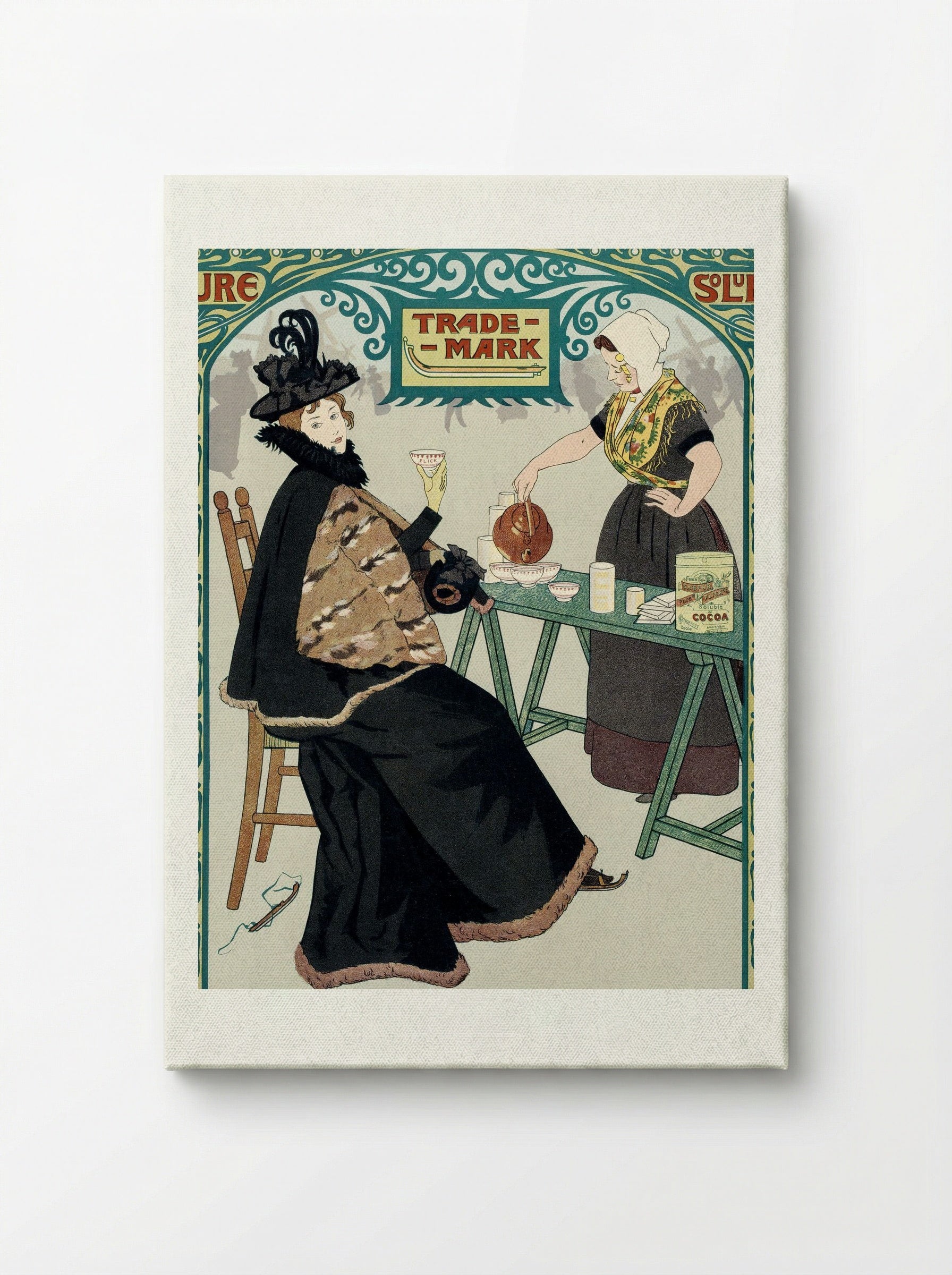 Dutch Skate Cocoa Advertisement - Johann Georg van Caspel - Canvas