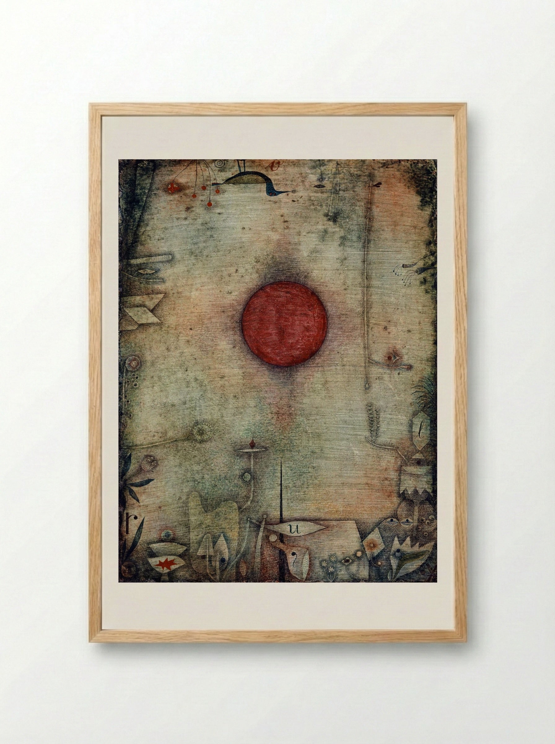 Ad marginem - Paul Klee - Framed Print Wood