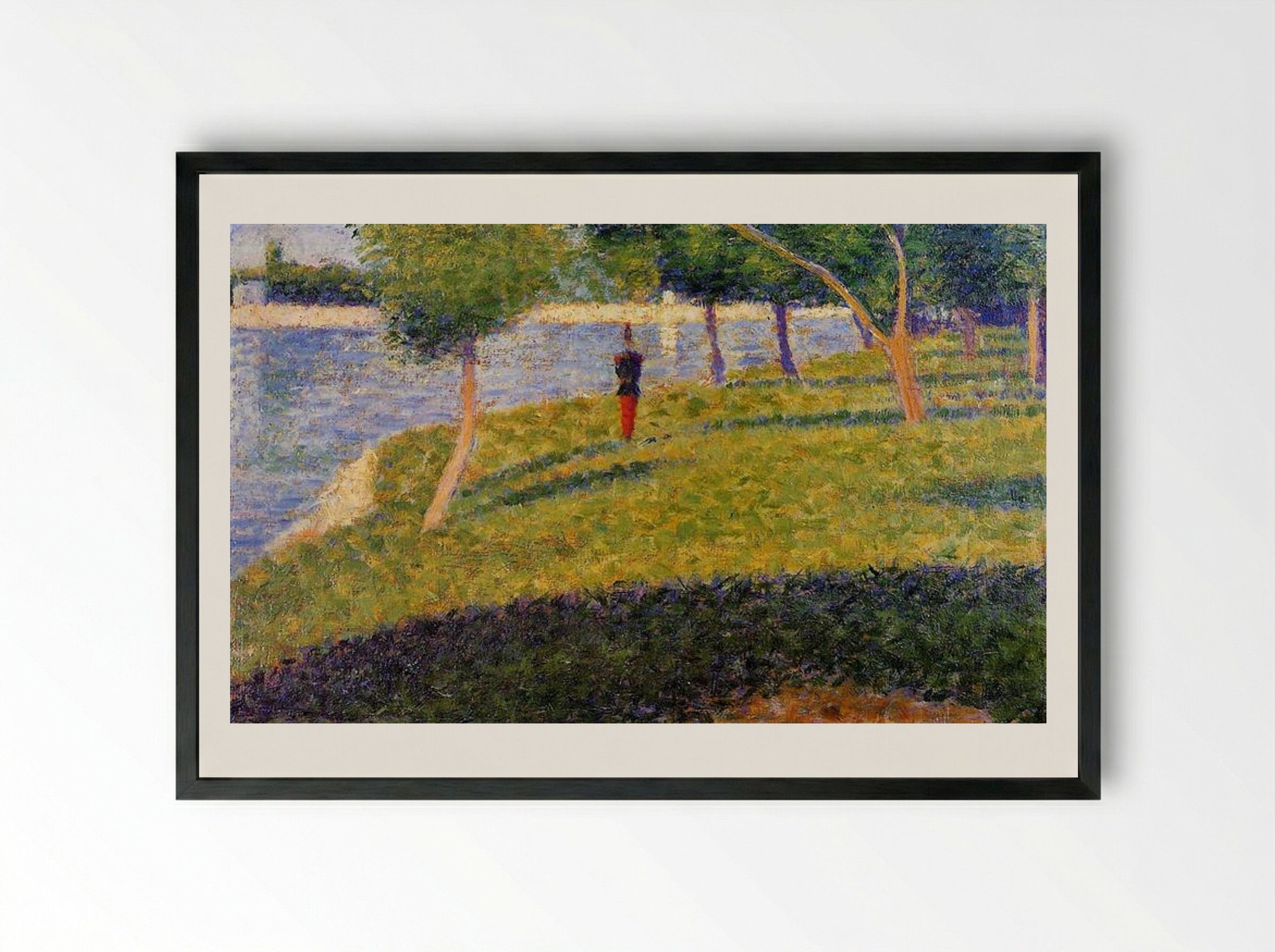 Cadet From Saint-Cyr - Georges Seurat - Framed Print Black