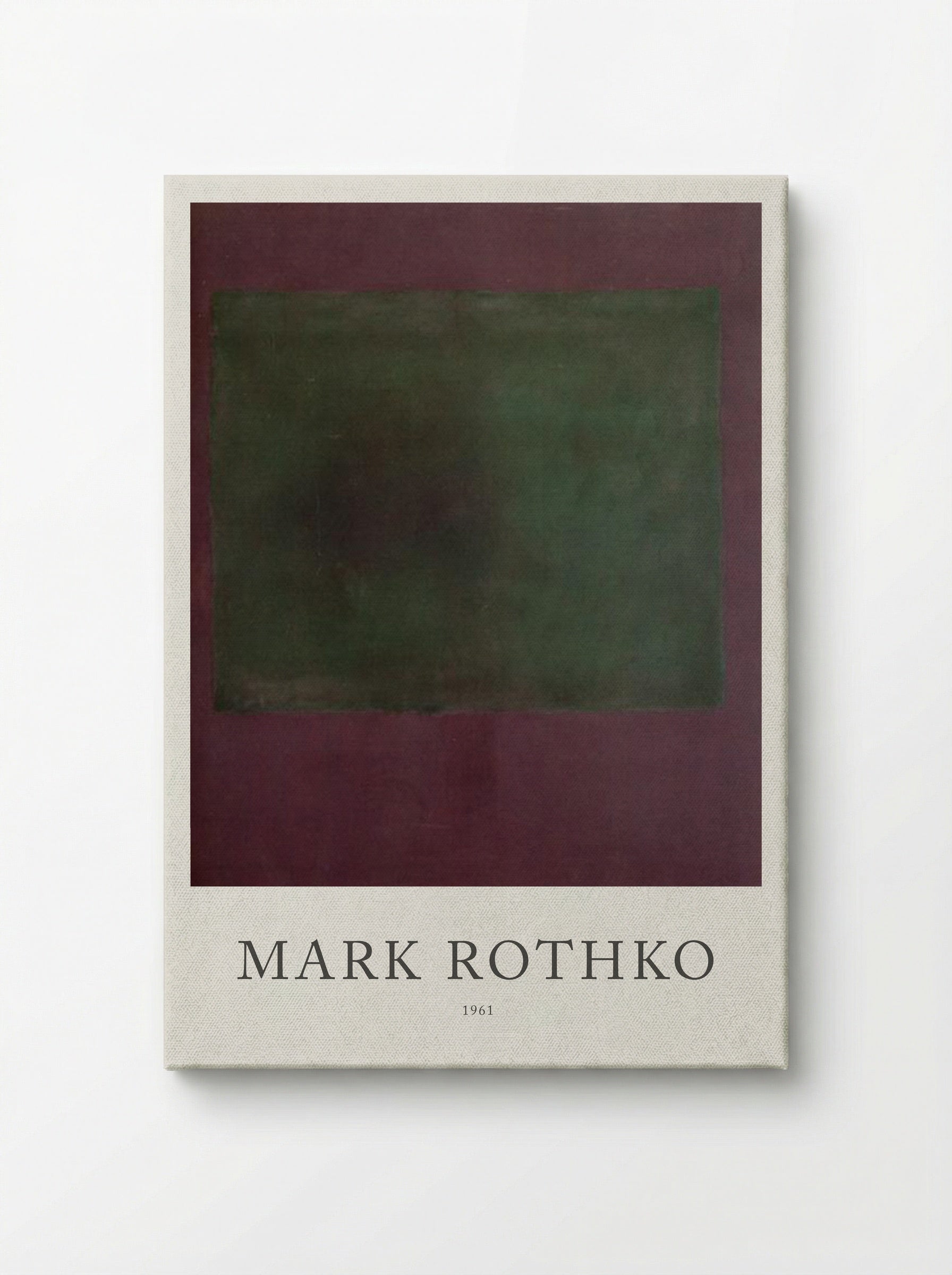 Untitled (Green and Maroon) - Mark Rothko - Canvas