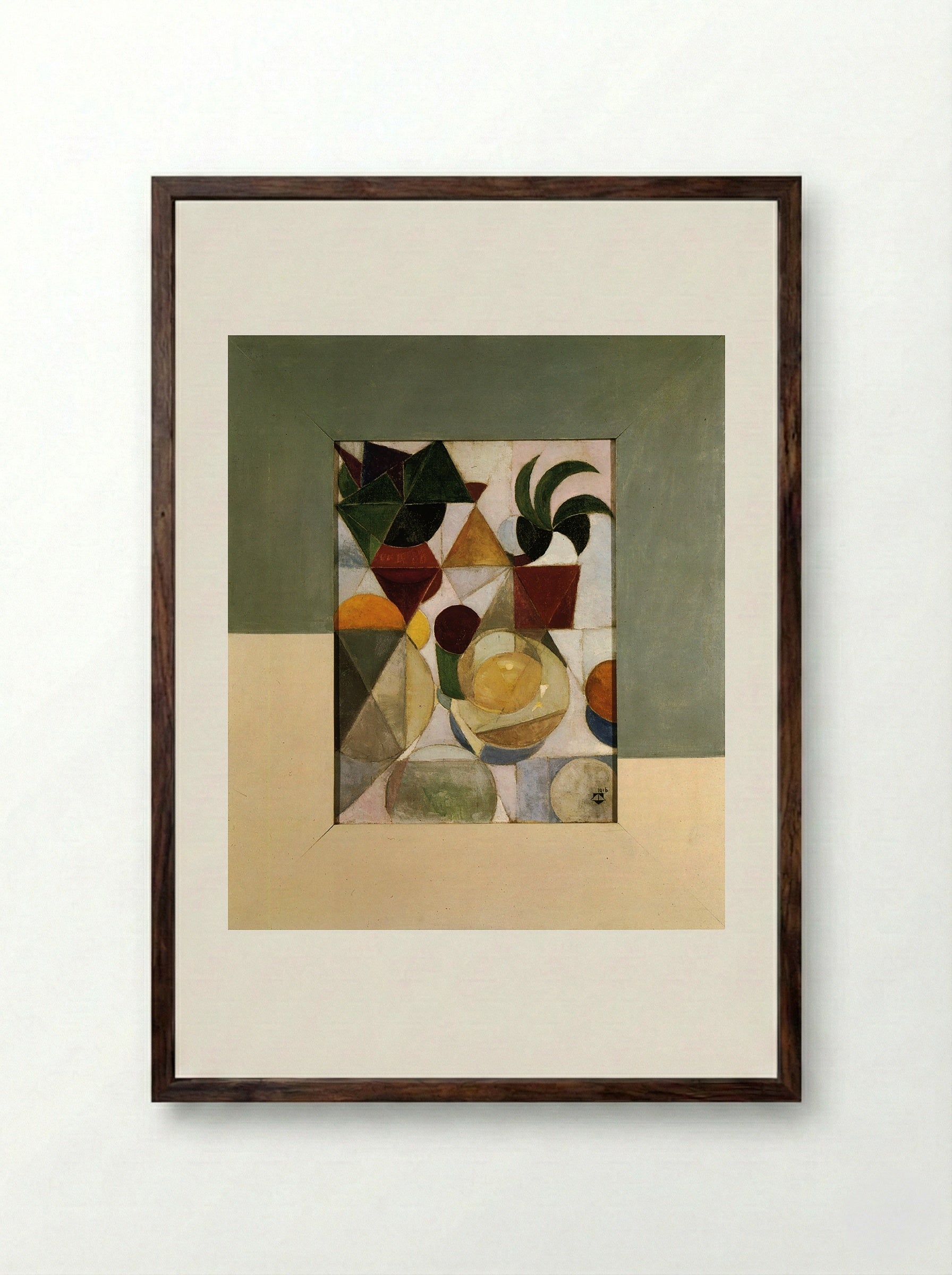 Composition III (Still Life) - Theo van Doesburg - Framed Print Dark Wood