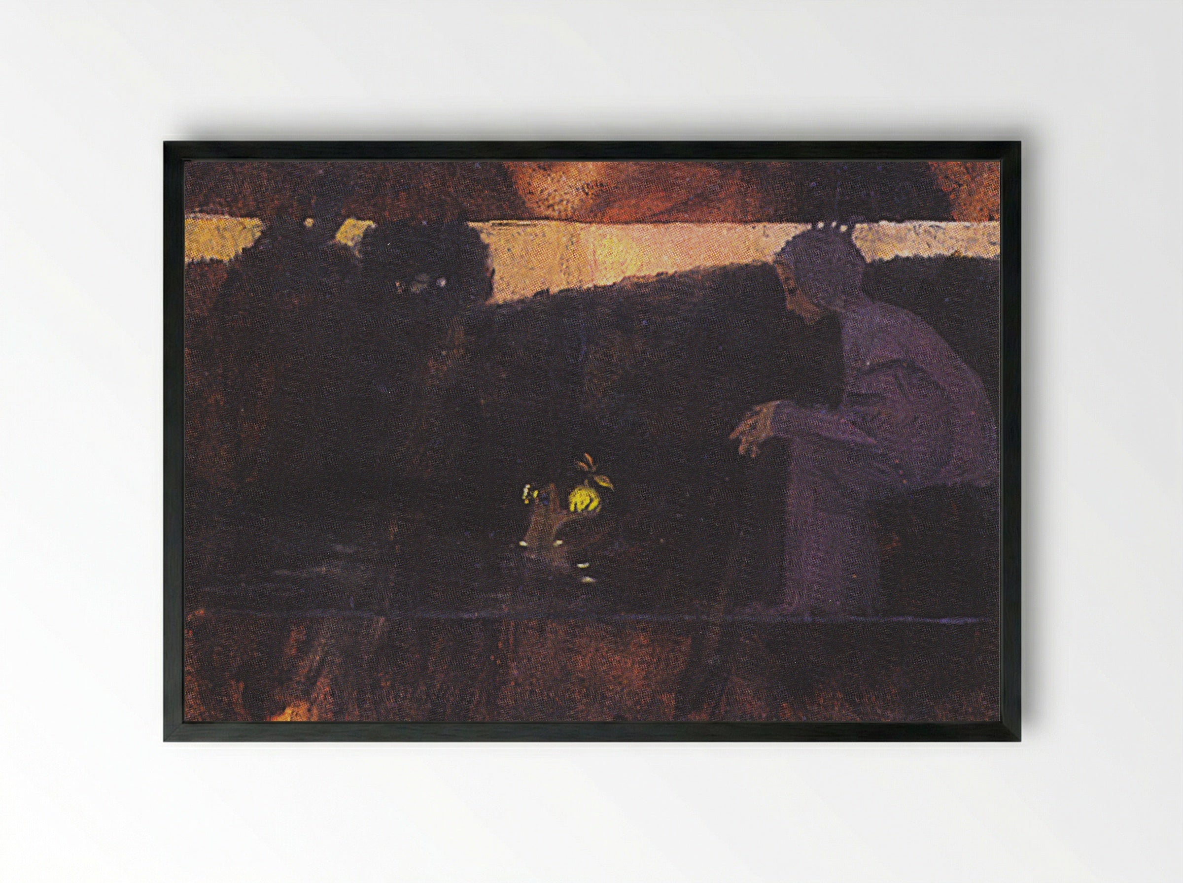 The Frog King - Koloman Moser - Framed Print Black