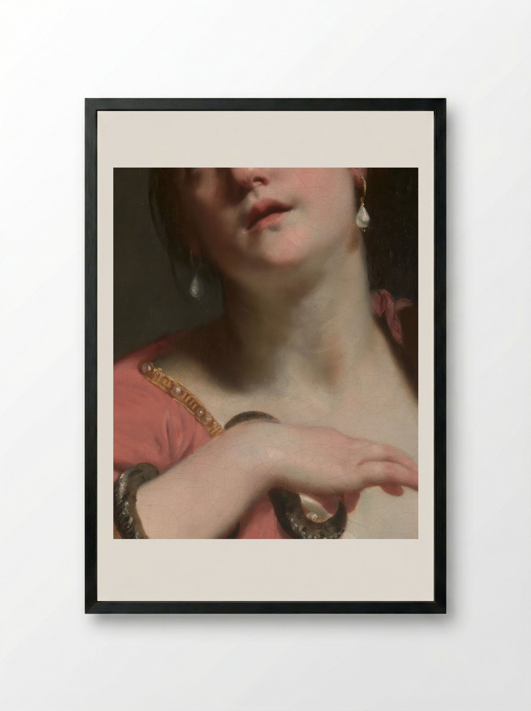 The Death of Cleopatra - Guido Cagnacci - Framed Print Black