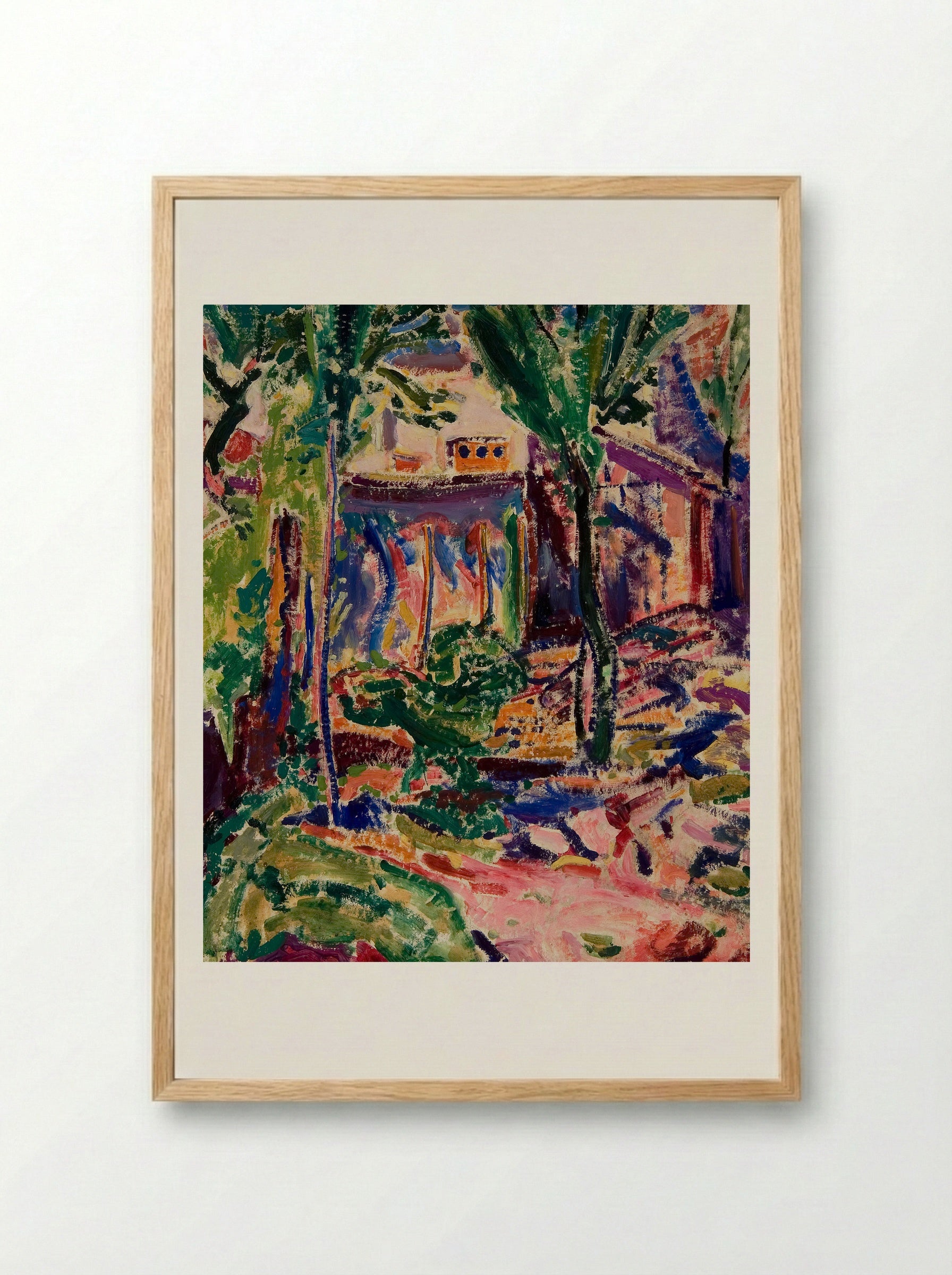 Landscape with House - Alfred Henry Maurer - Framed Print Wood